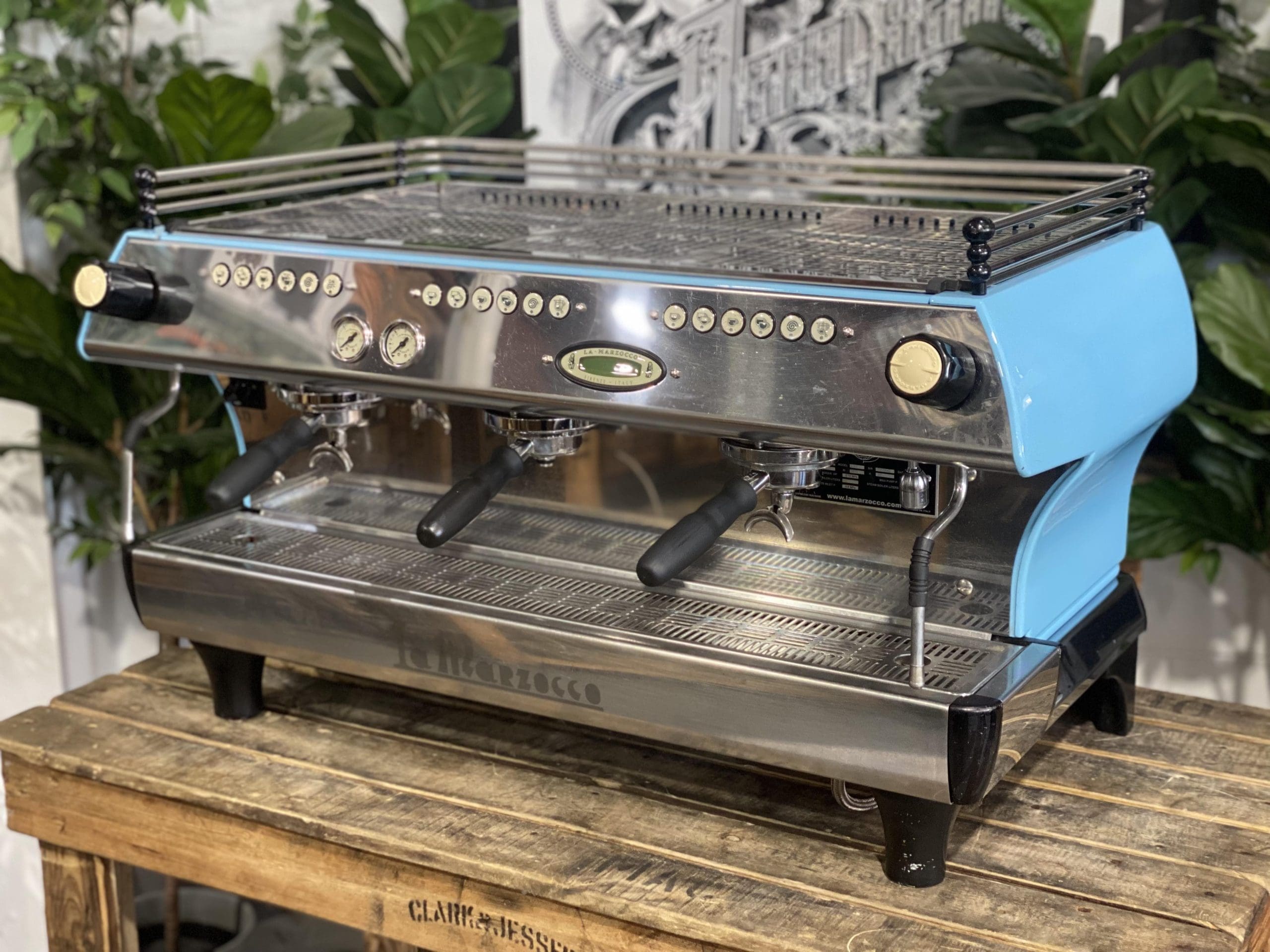 La Marzocco FB80 3 Group Baby Blue Espresso Coffee Machine