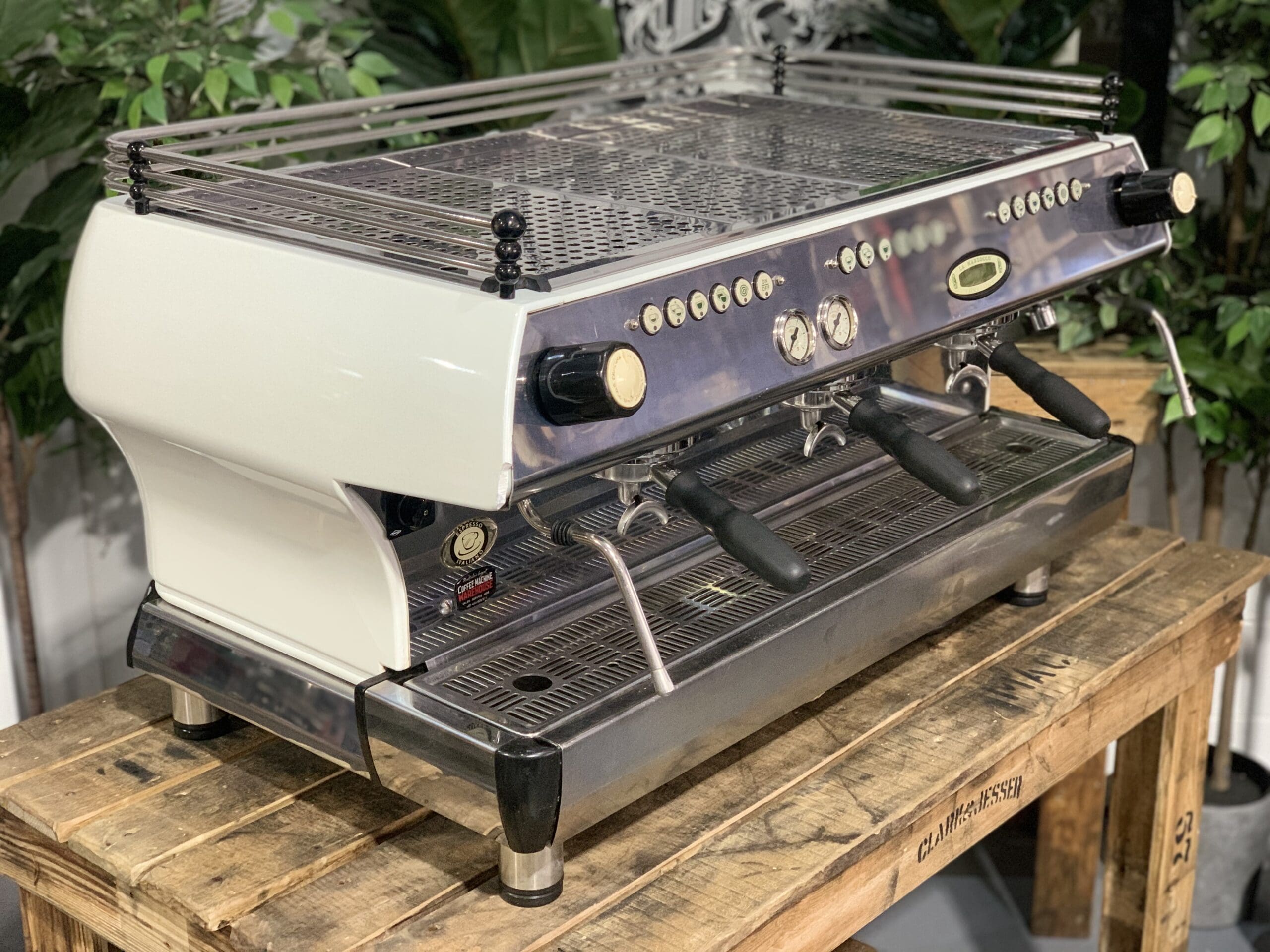 La  Marzocco FB80 3 Group Pearl White