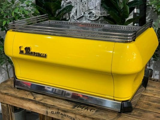 La Marzocco FB80 3 Group Yellow w. Timber Handles