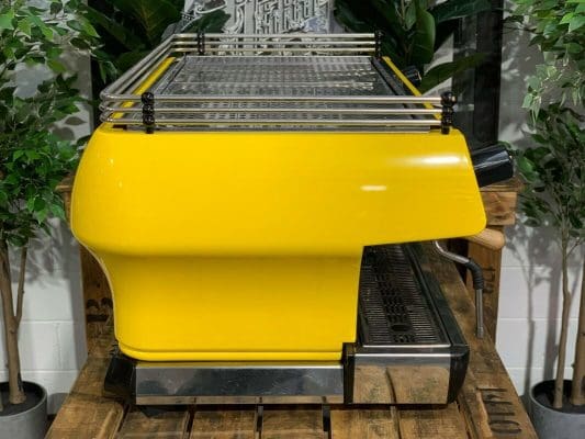 La Marzocco FB80 3 Group Yellow w. Timber Handles