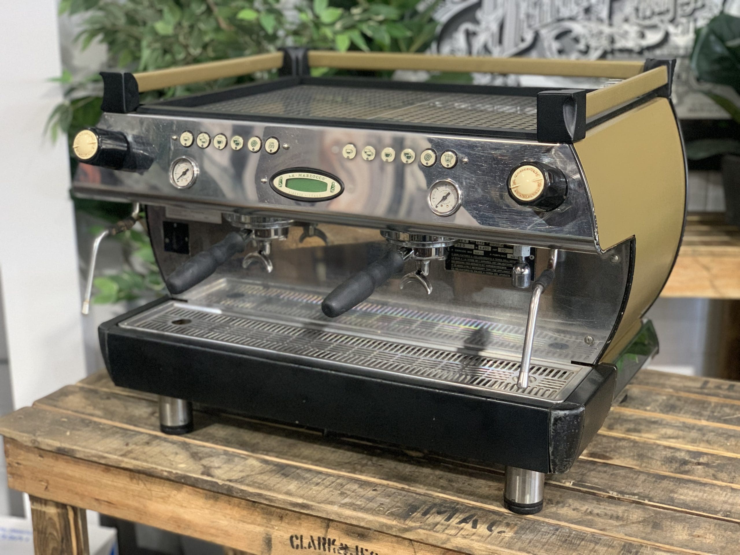 La Marzocco GB5 2 Group Black & Gold