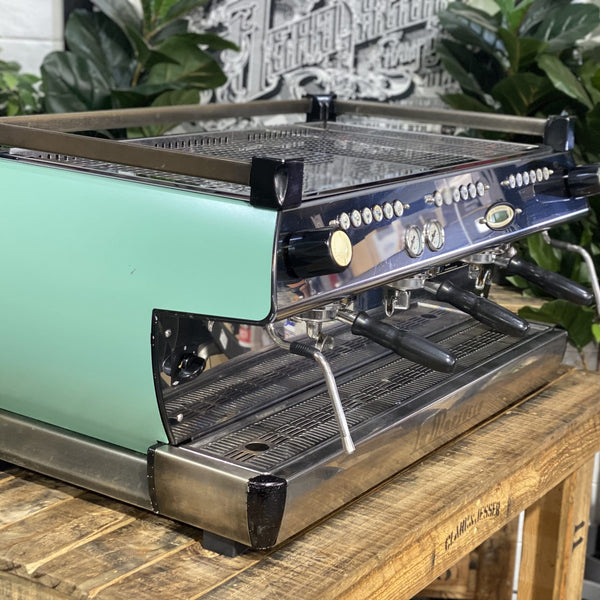 La Marzocco GB5 3 Group Duck Egg Blue Espresso Coffee Machine - Used