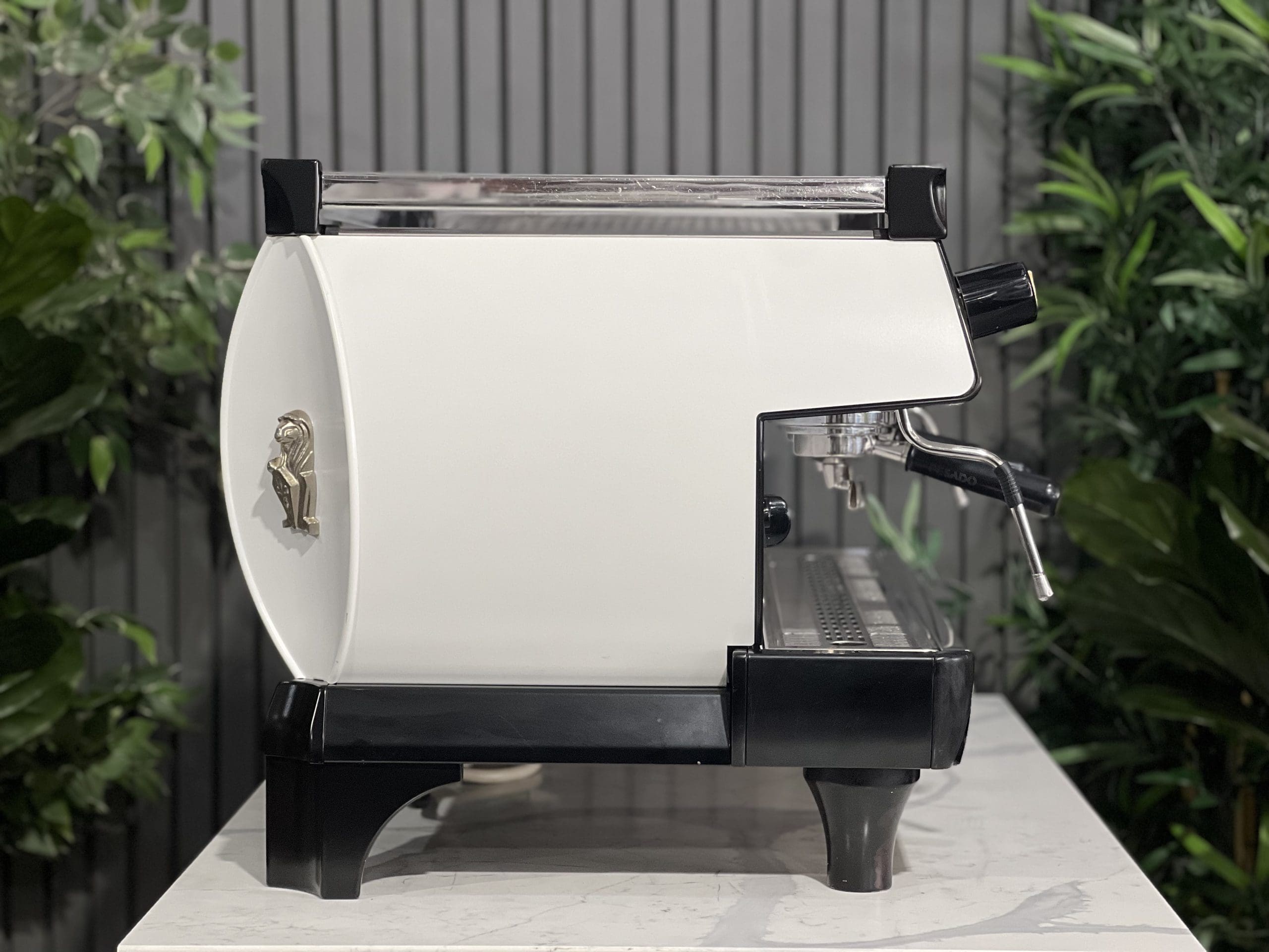 La Marzocco GB5 3 Group High Feet Full White