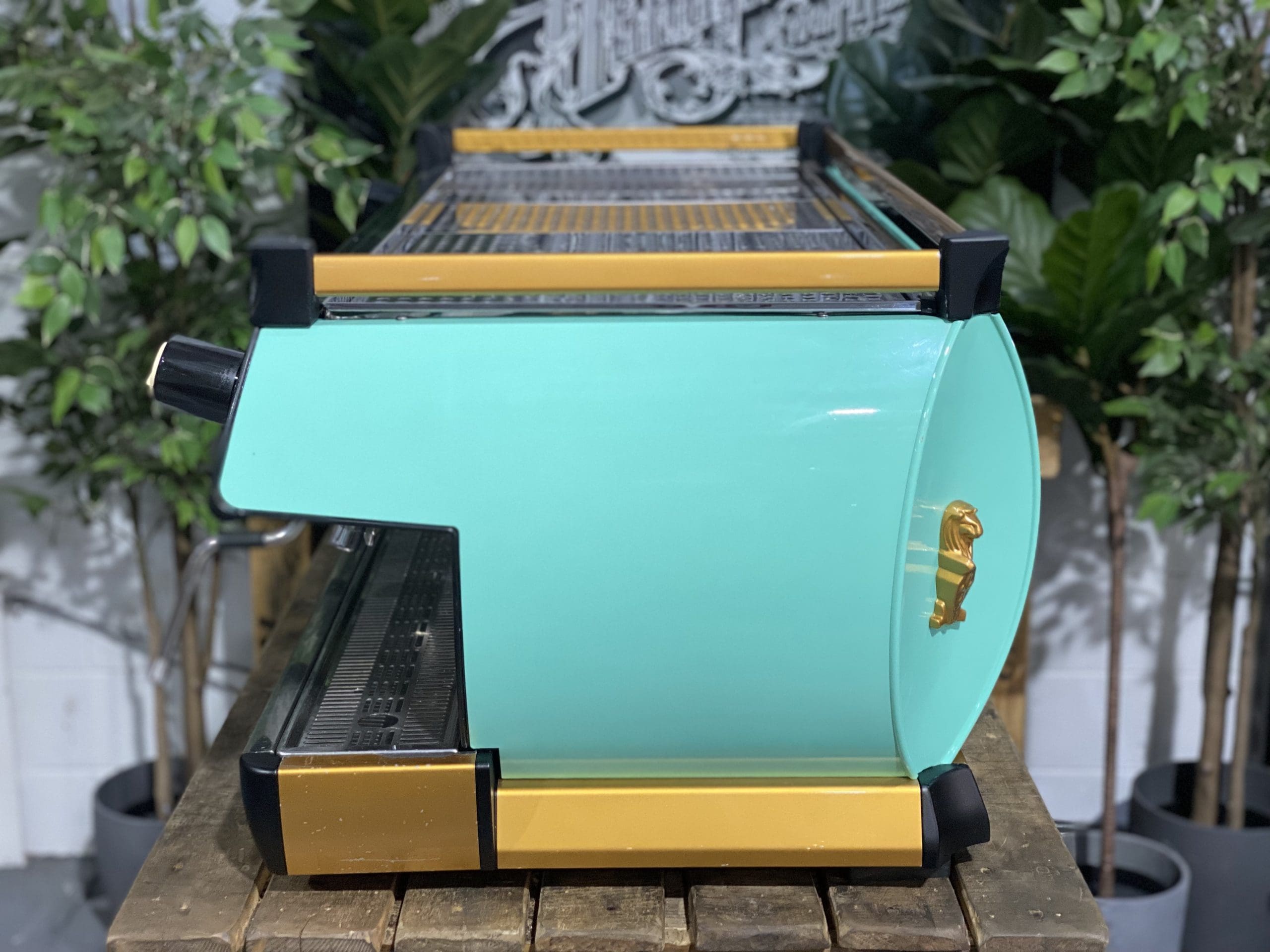 La Marzocco GB5 4 Group Green &amp; Gold