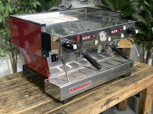 La Marzocco Linea 2 Group Dark Red w. Chrono TouchPads