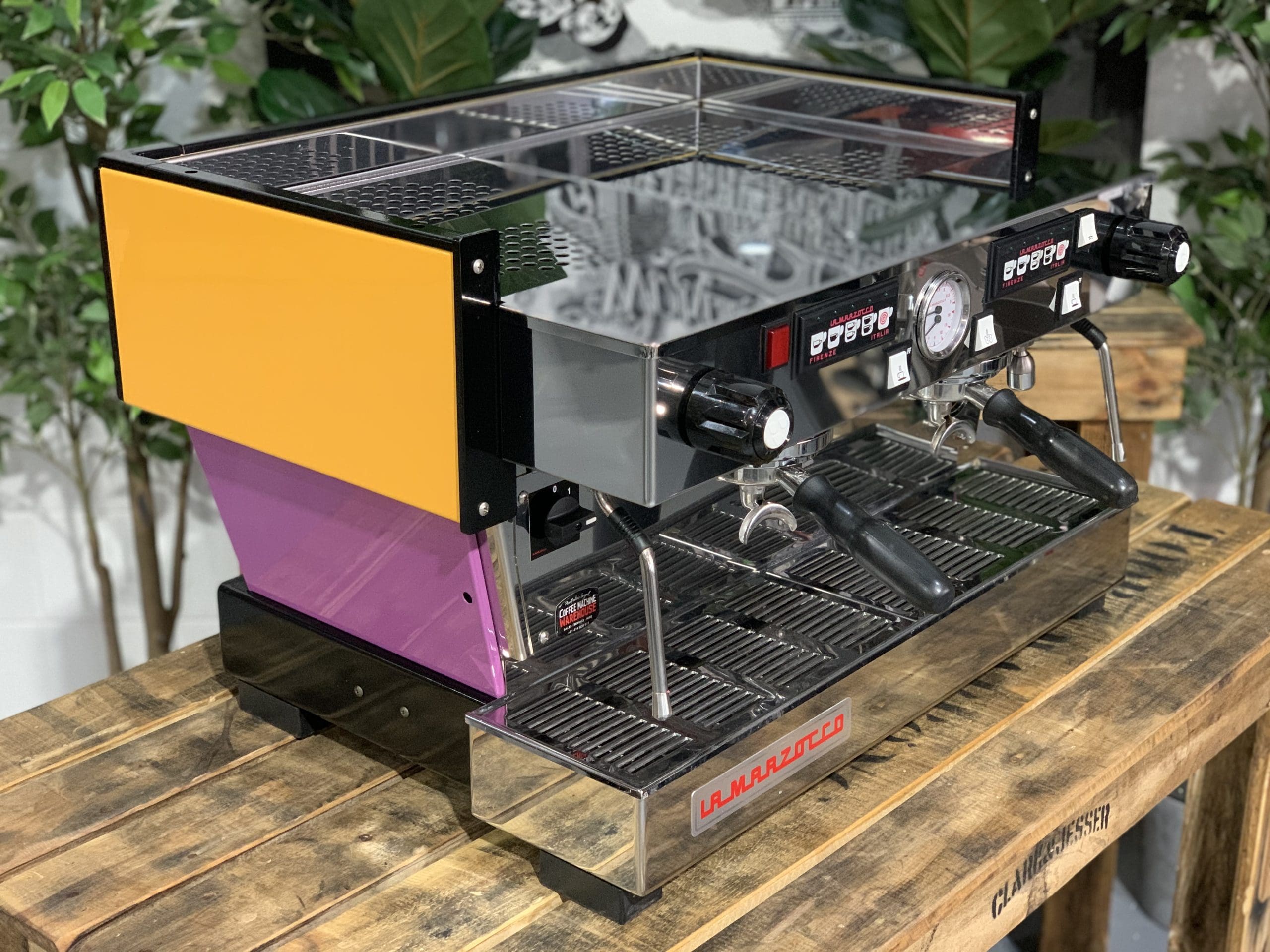 La Marzocco Linea 2 Group Orange & Purple