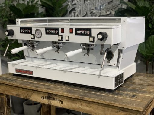 La Marzocco Linea 3 Group Full White with White Group Handles