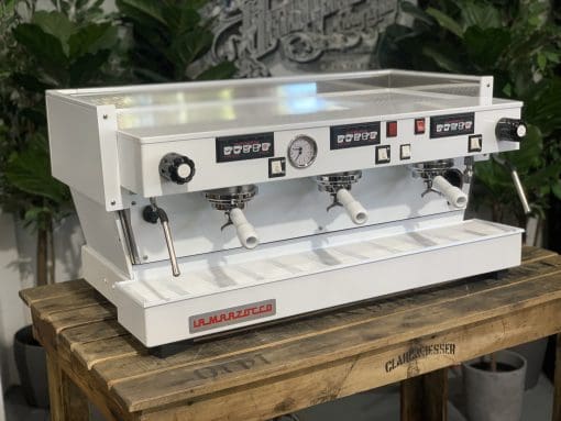 La Marzocco Linea 3 Group Full White with White Group Handles