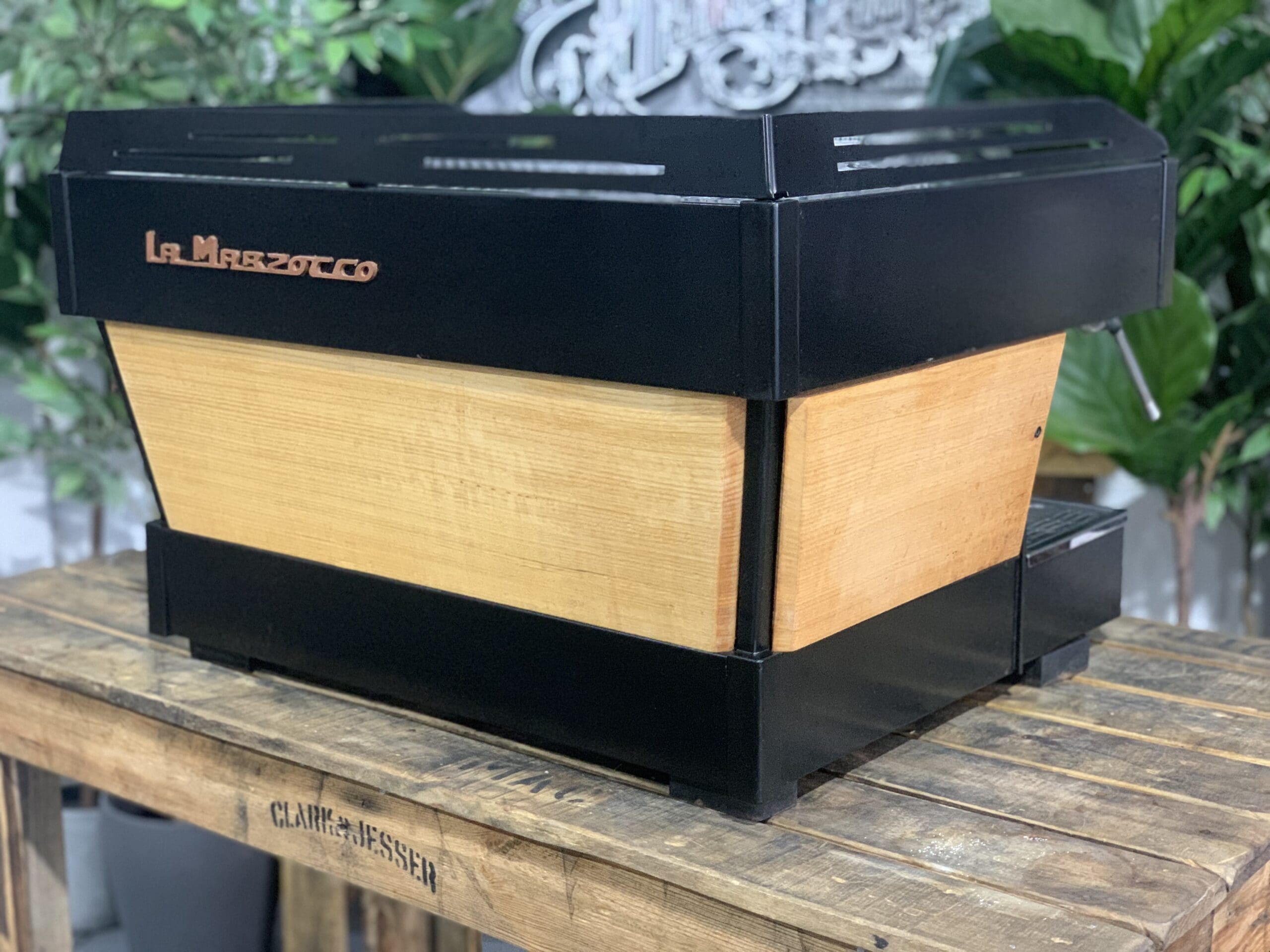 La Marzocco Linea PB Custom Wood 2 Group Black