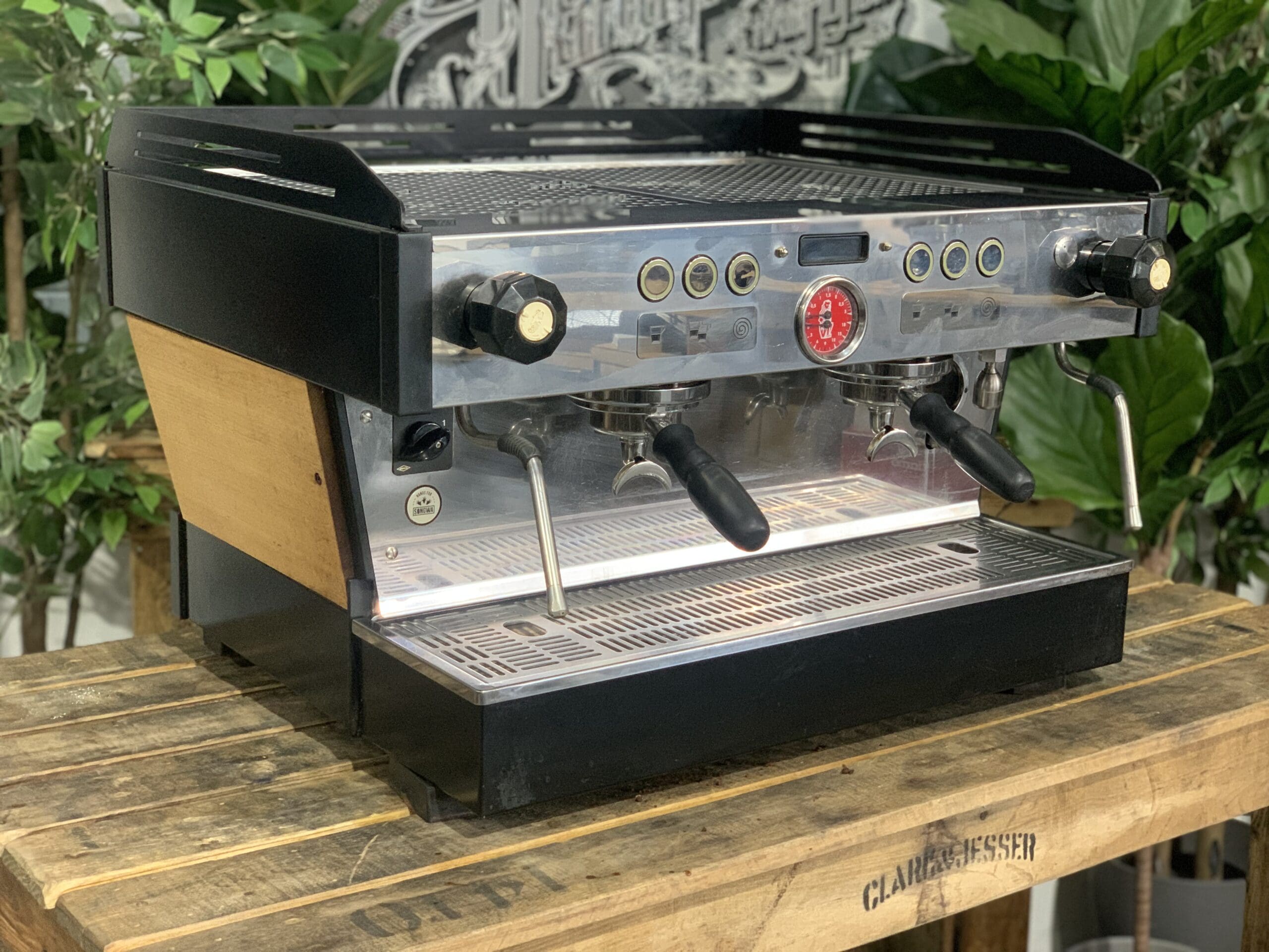 La Marzocco Linea PB Custom Wood 2 Group Black