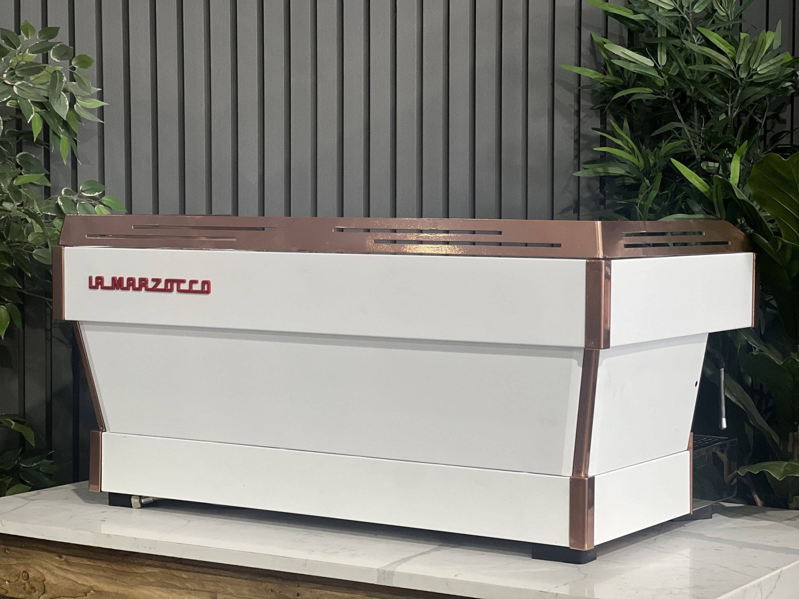 La Marzocco Linea PB 3 Group White & Rose Gold Espresso Coffee Machine