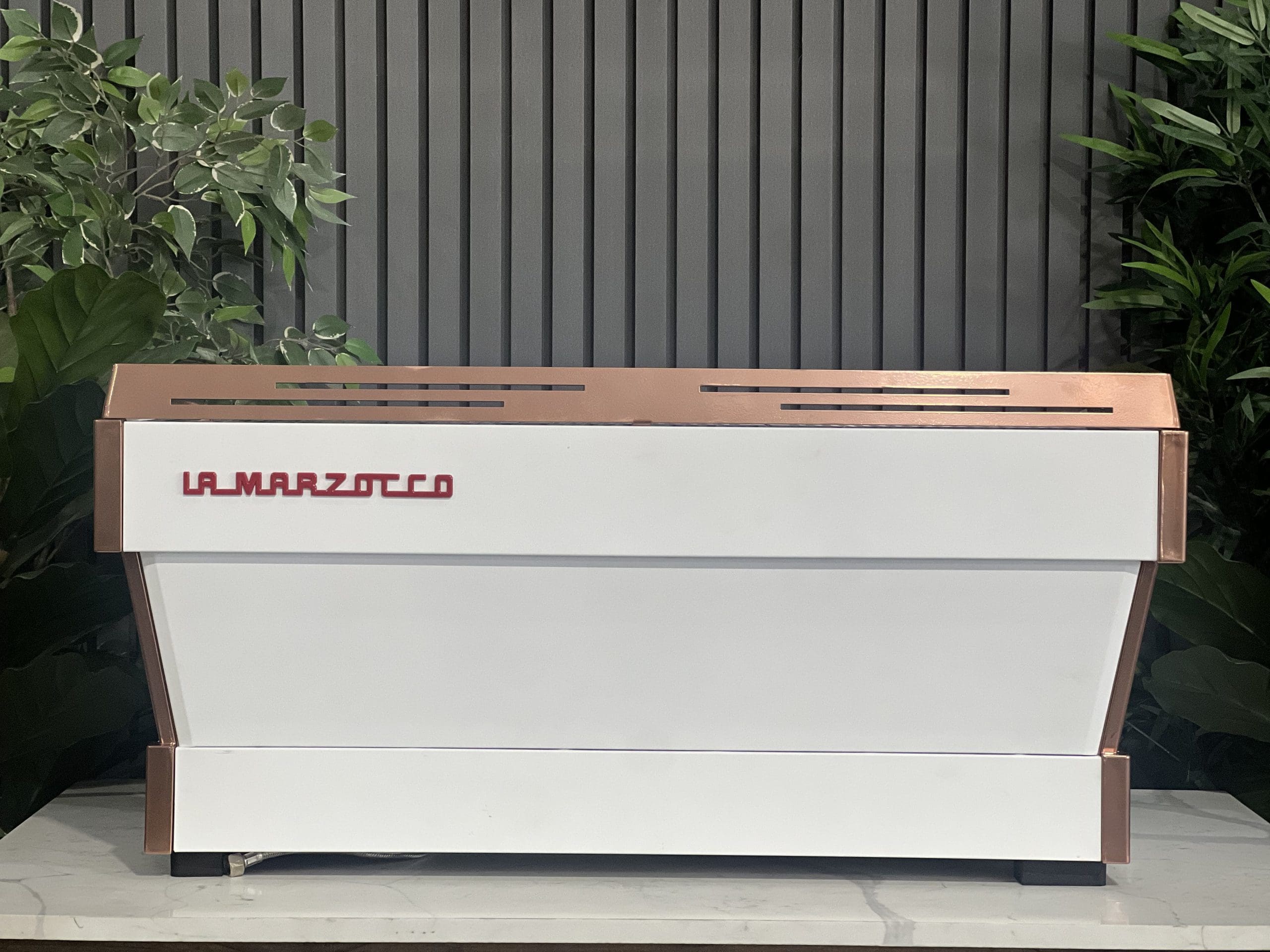 La Marzocco Linea PB 3 Group White & Rose Gold Espresso Coffee Machine