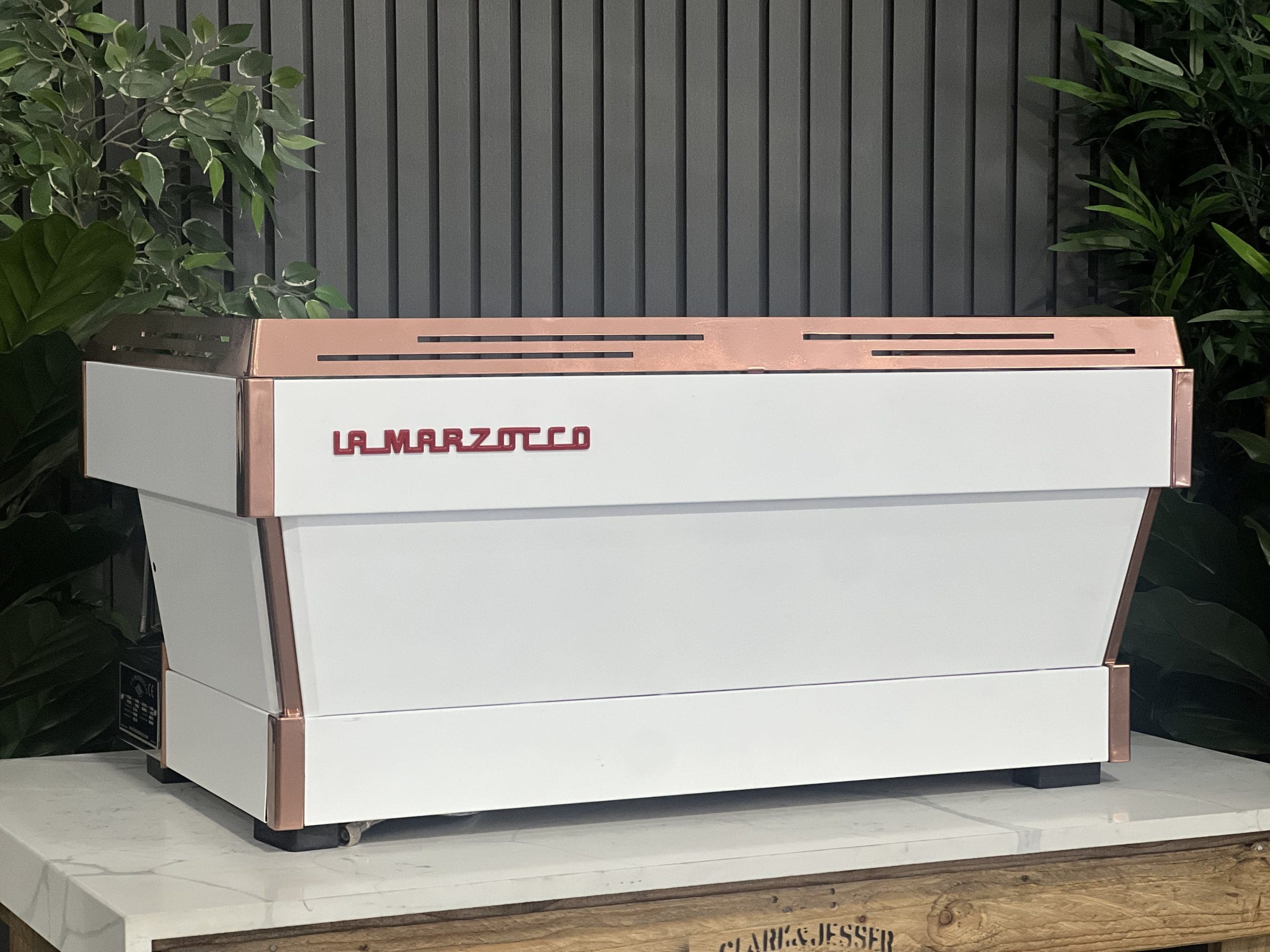 La Marzocco Linea PB 3 Group White & Rose Gold Espresso Coffee Machine