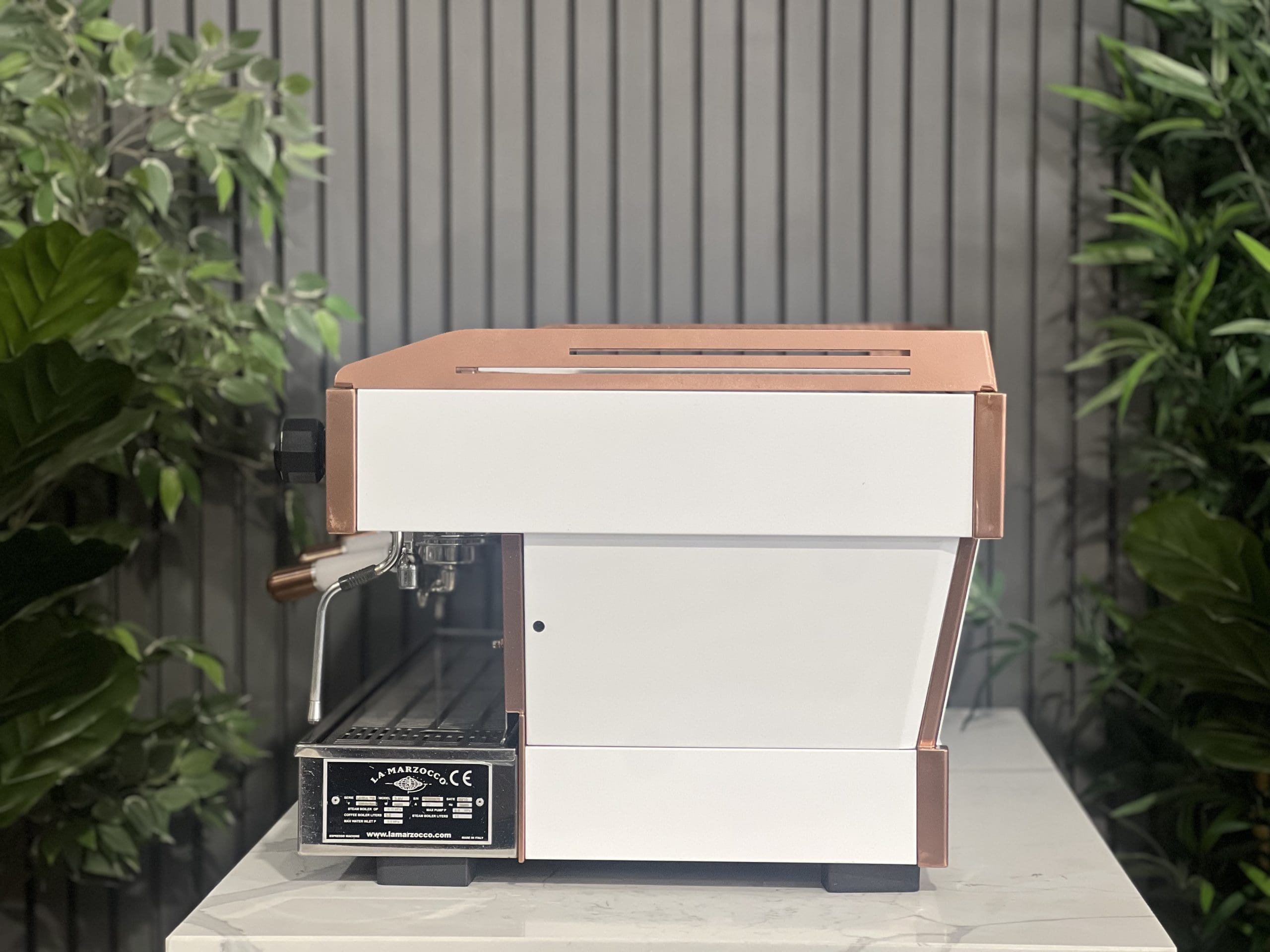 La Marzocco Linea PB 3 Group White & Rose Gold Espresso Coffee Machine