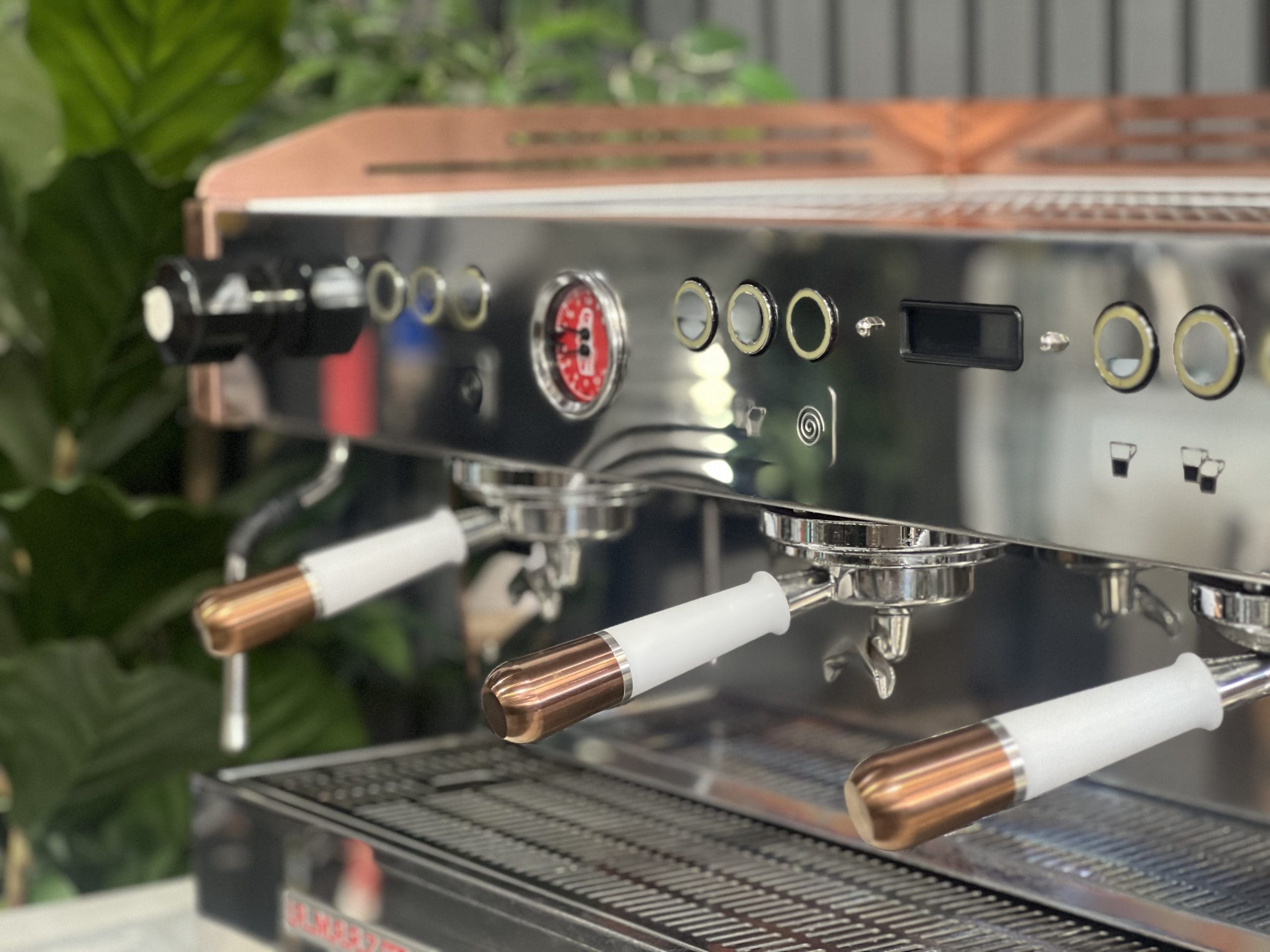 La Marzocco Linea PB 3 Group White & Rose Gold Espresso Coffee Machine