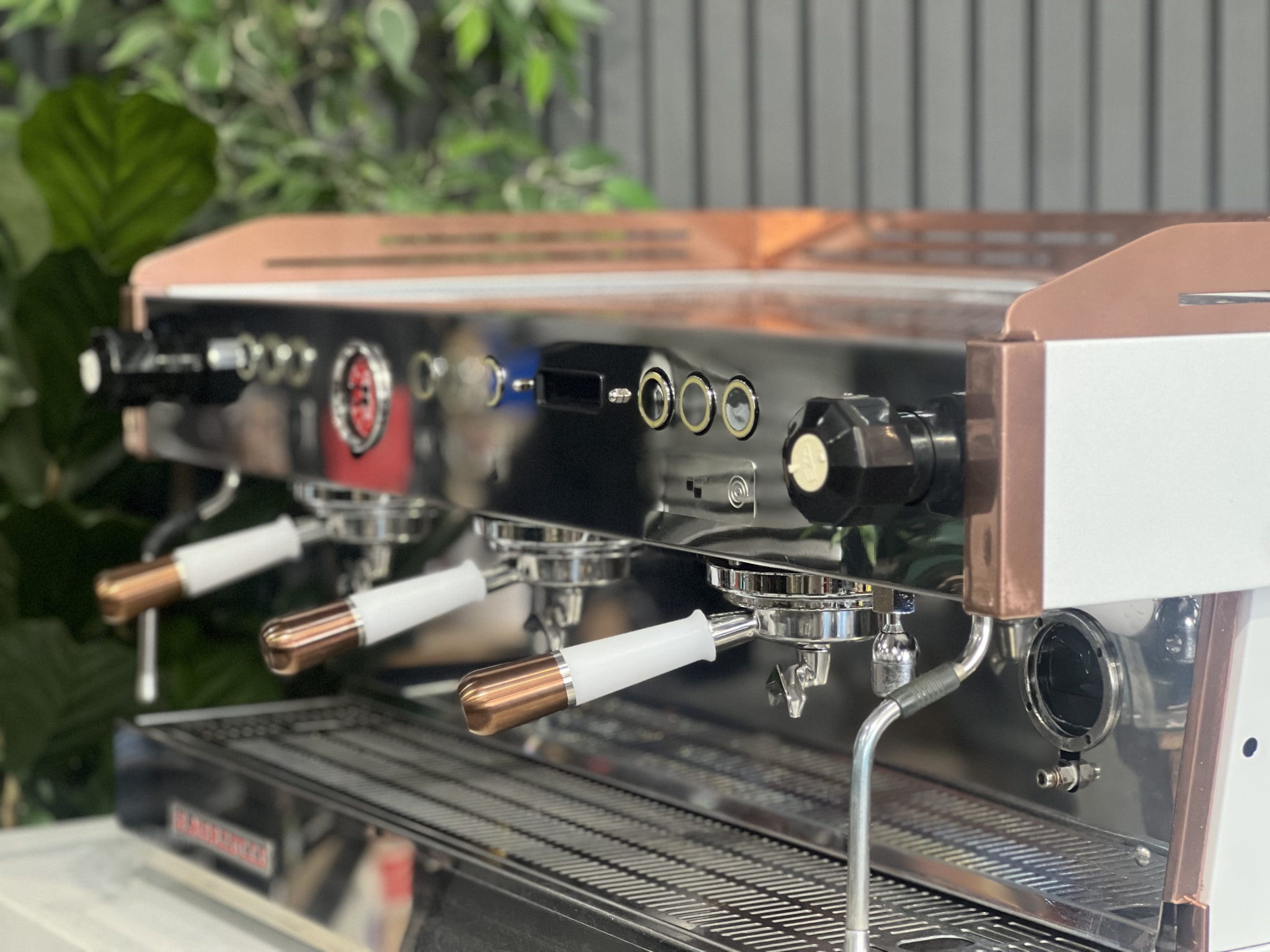 La Marzocco Linea PB 3 Group White & Rose Gold Espresso Coffee Machine