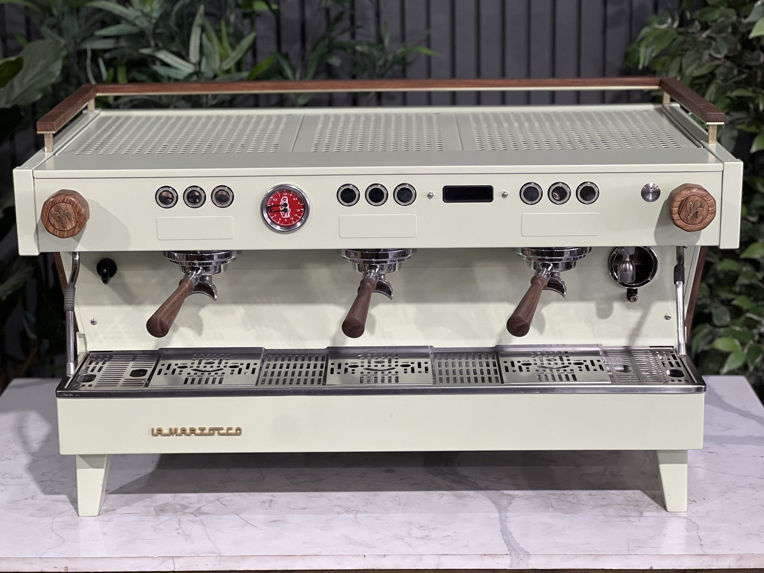 La Marzocco Linea PB 3 Group ABR Sage Green & Timber