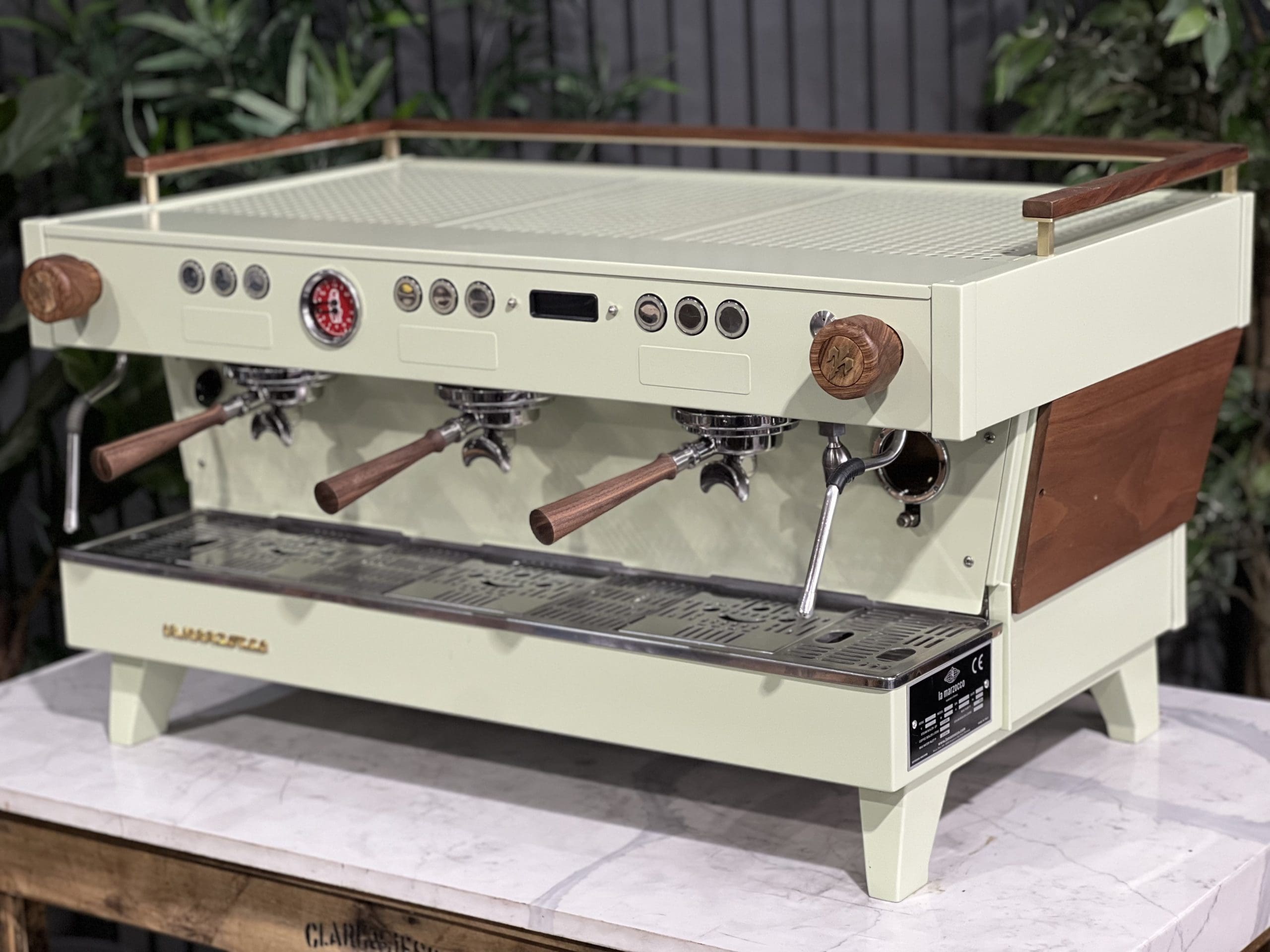 La Marzocco Linea PB 3 Group ABR Sage Green & Timber