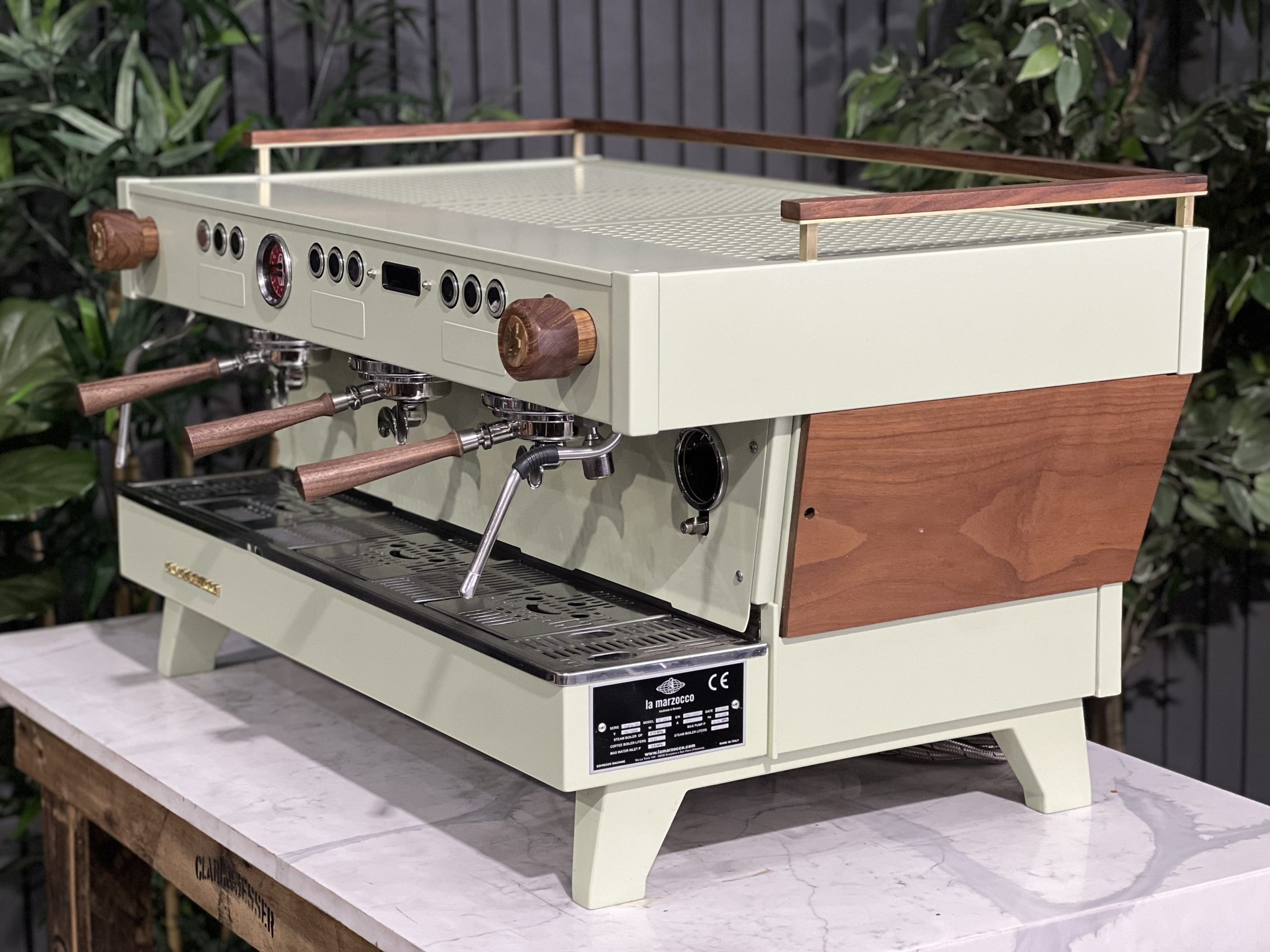 La Marzocco Linea PB 3 Group ABR Sage Green & Timber