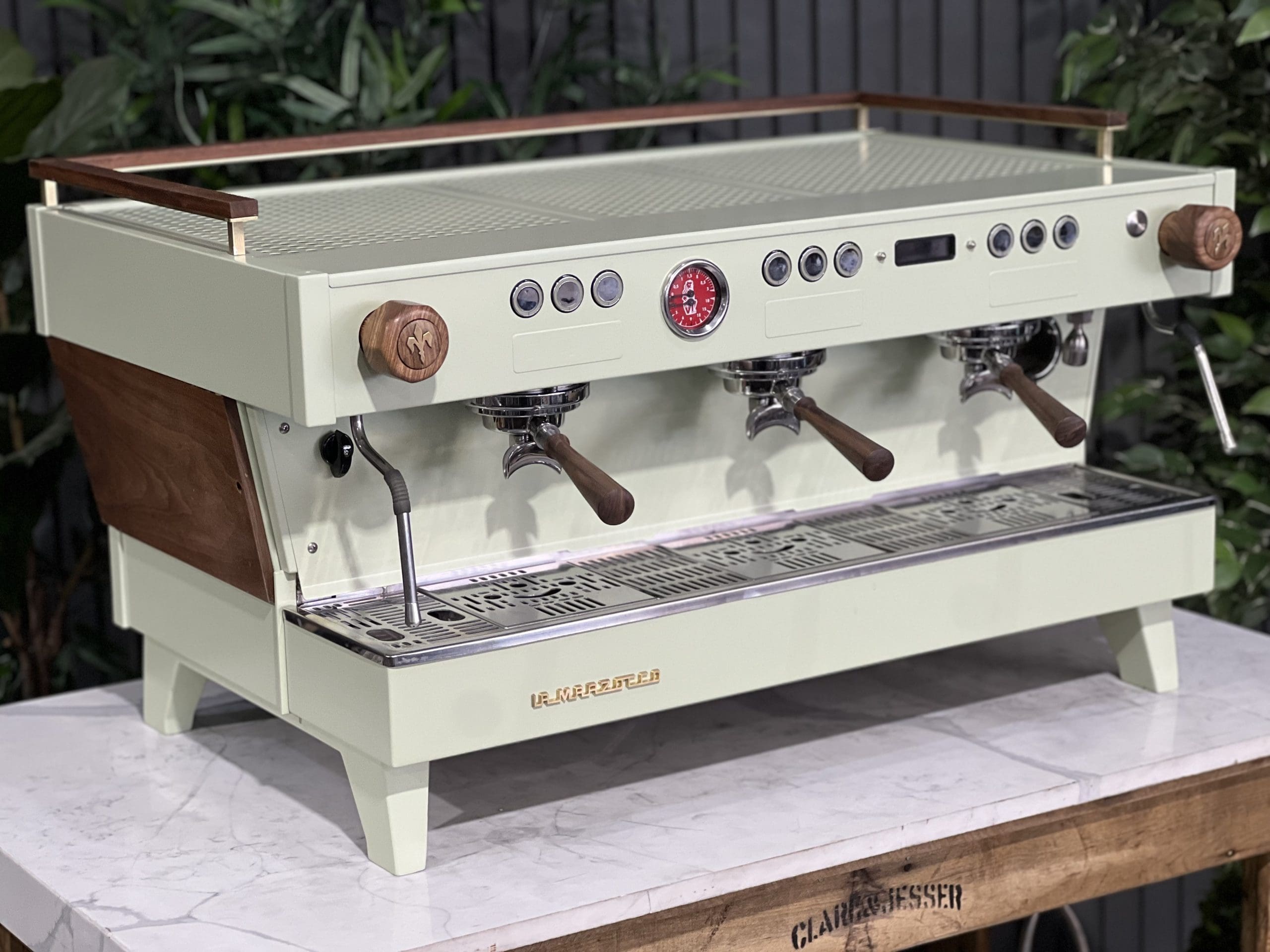 La Marzocco Linea PB 3 Group ABR Sage Green & Timber