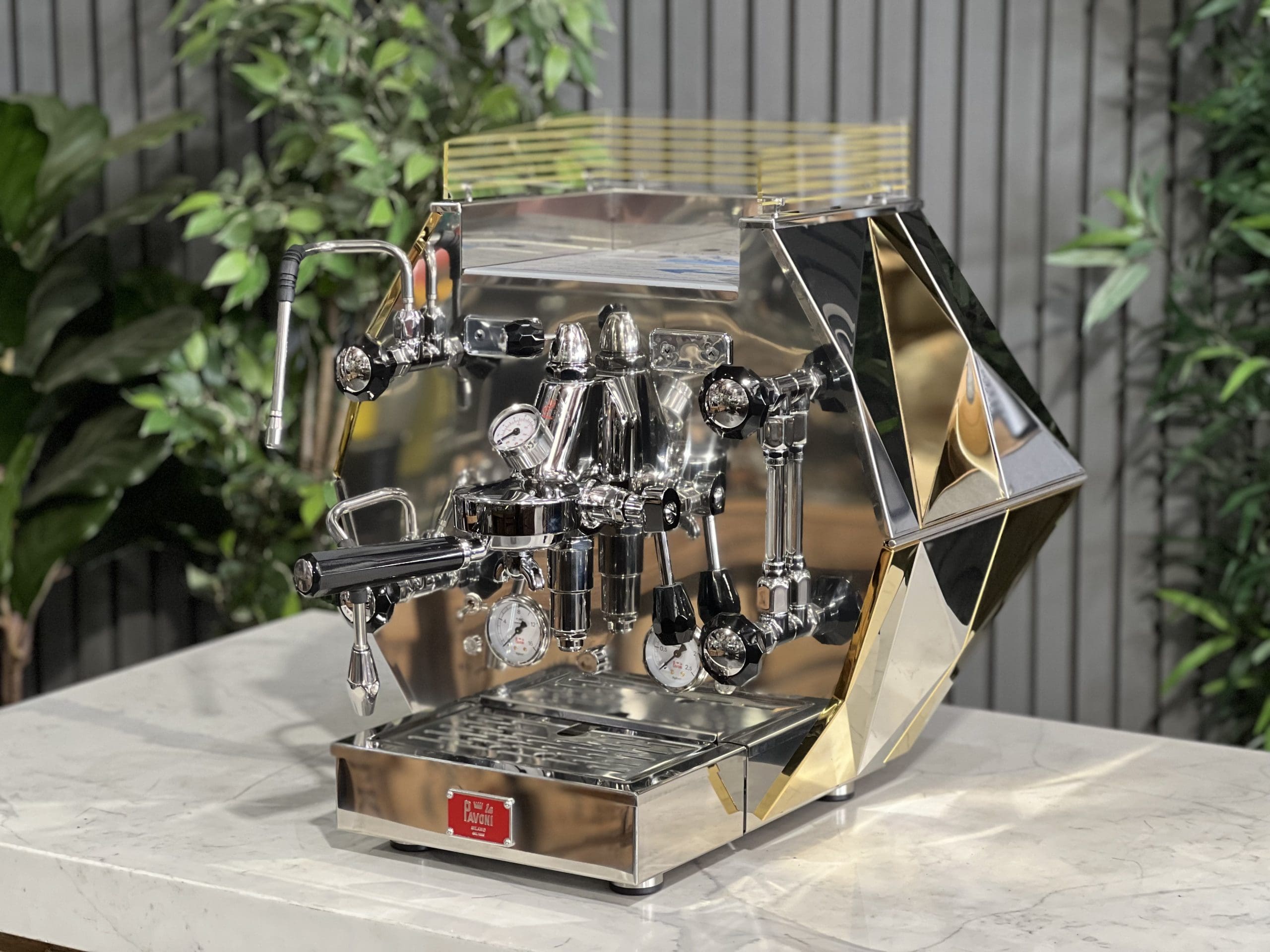 La Pavoni Diamantina 1 Group Stainless & Gold - New