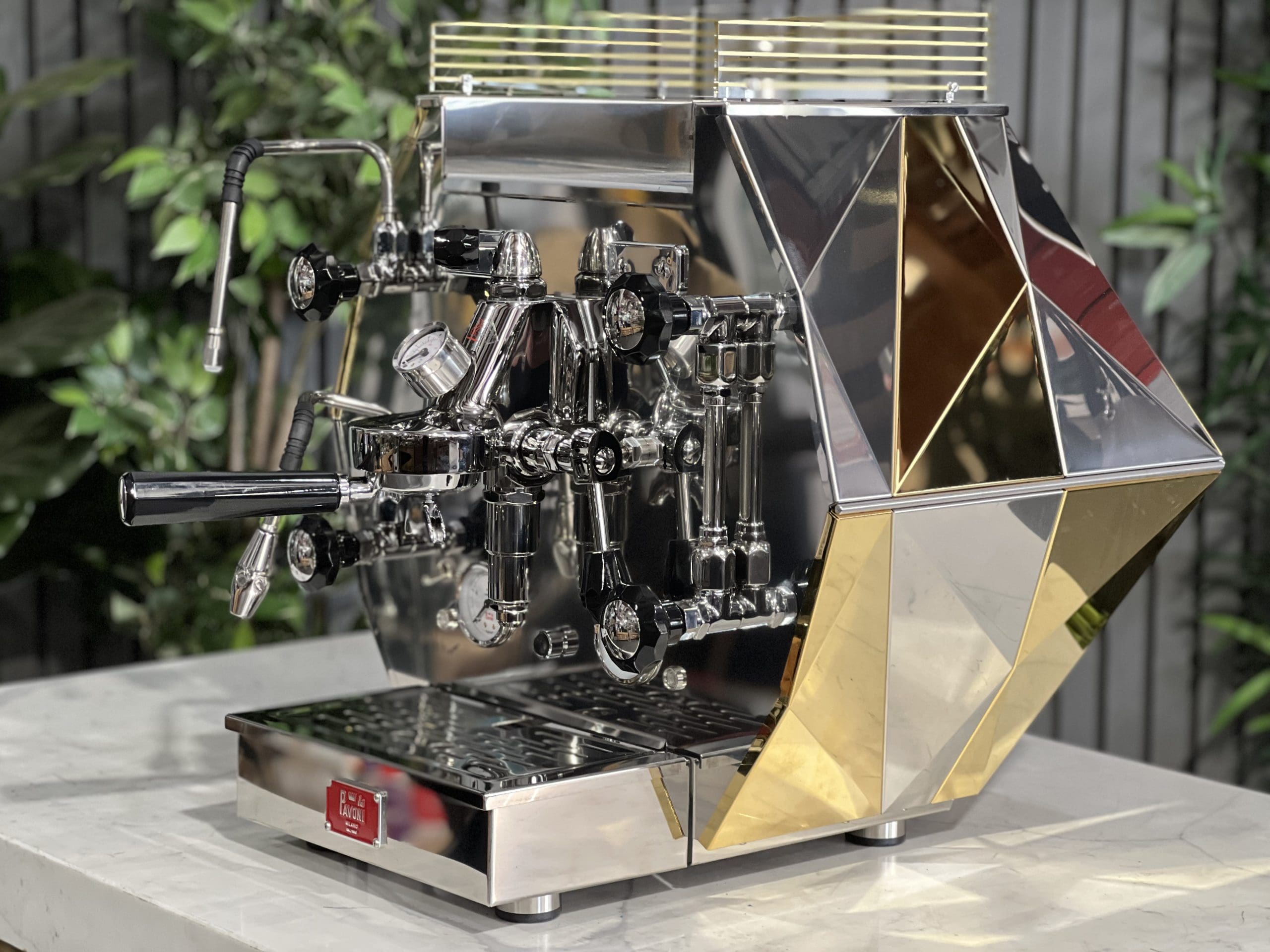 La Pavoni Diamantina 1 Group Stainless & Gold - New