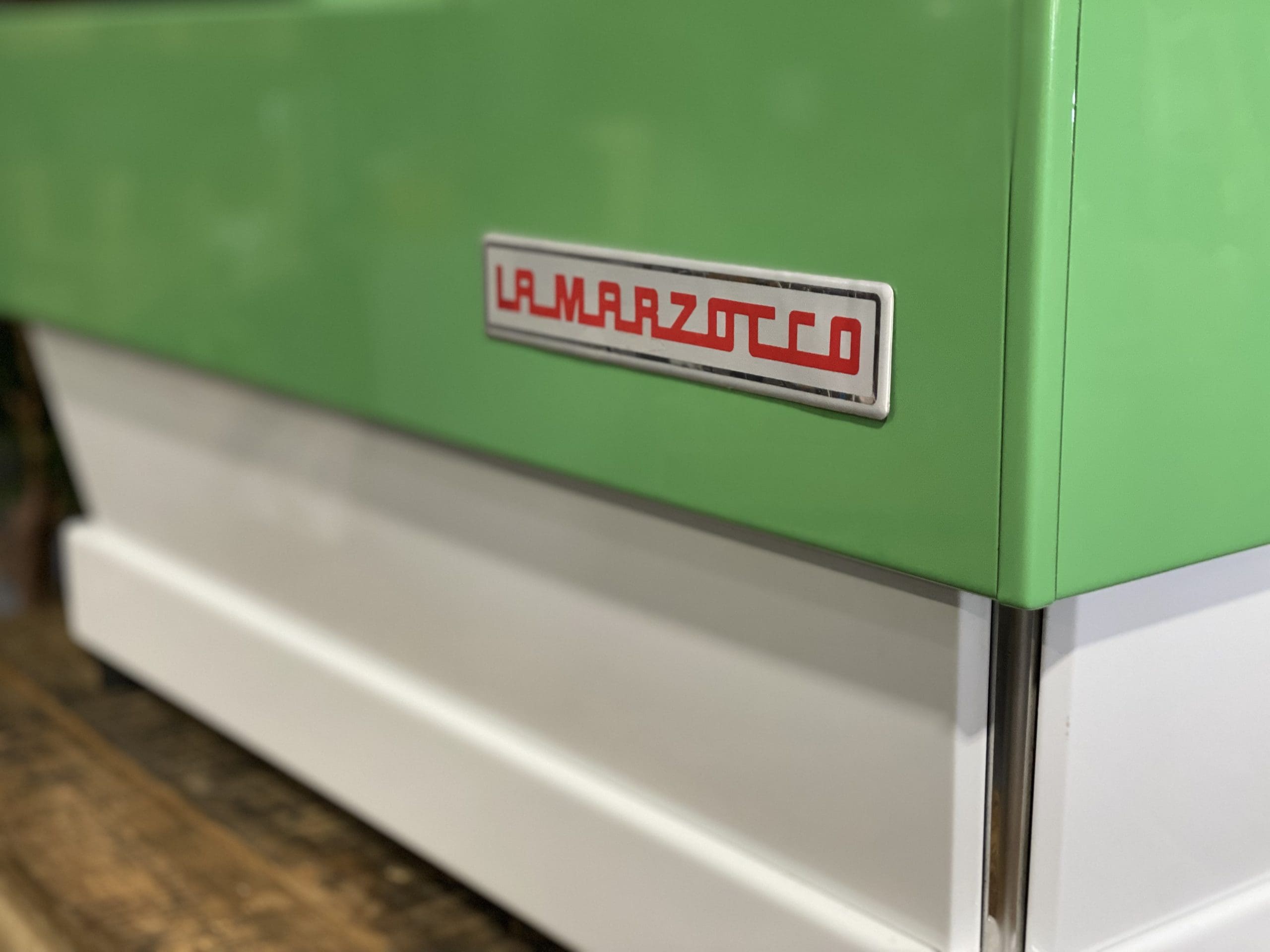 La Marzocco Linea Classic 3 Group White & Green Espresso Coffee Machine