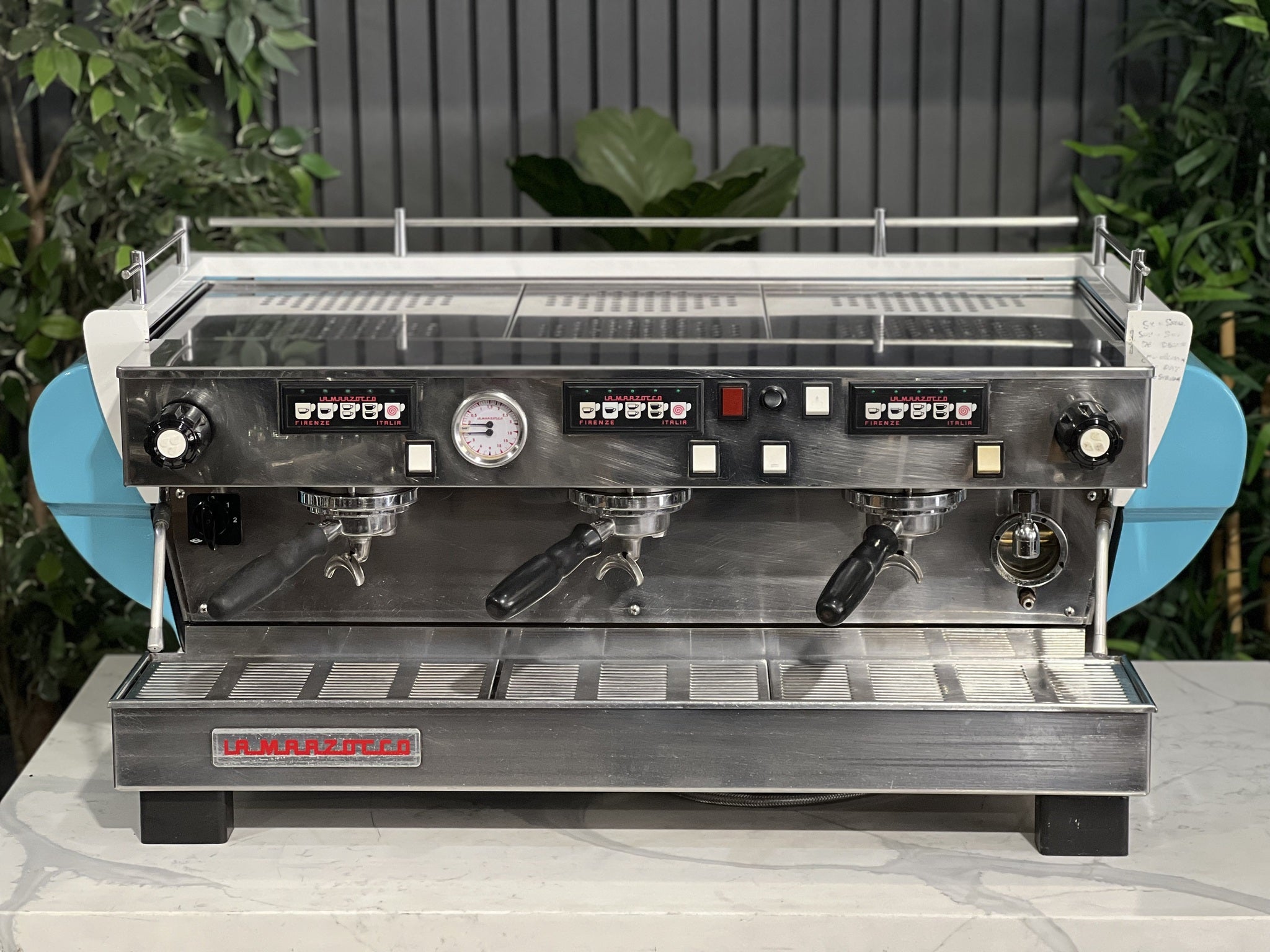 La Marzocco FB70 3 Group Blue & White