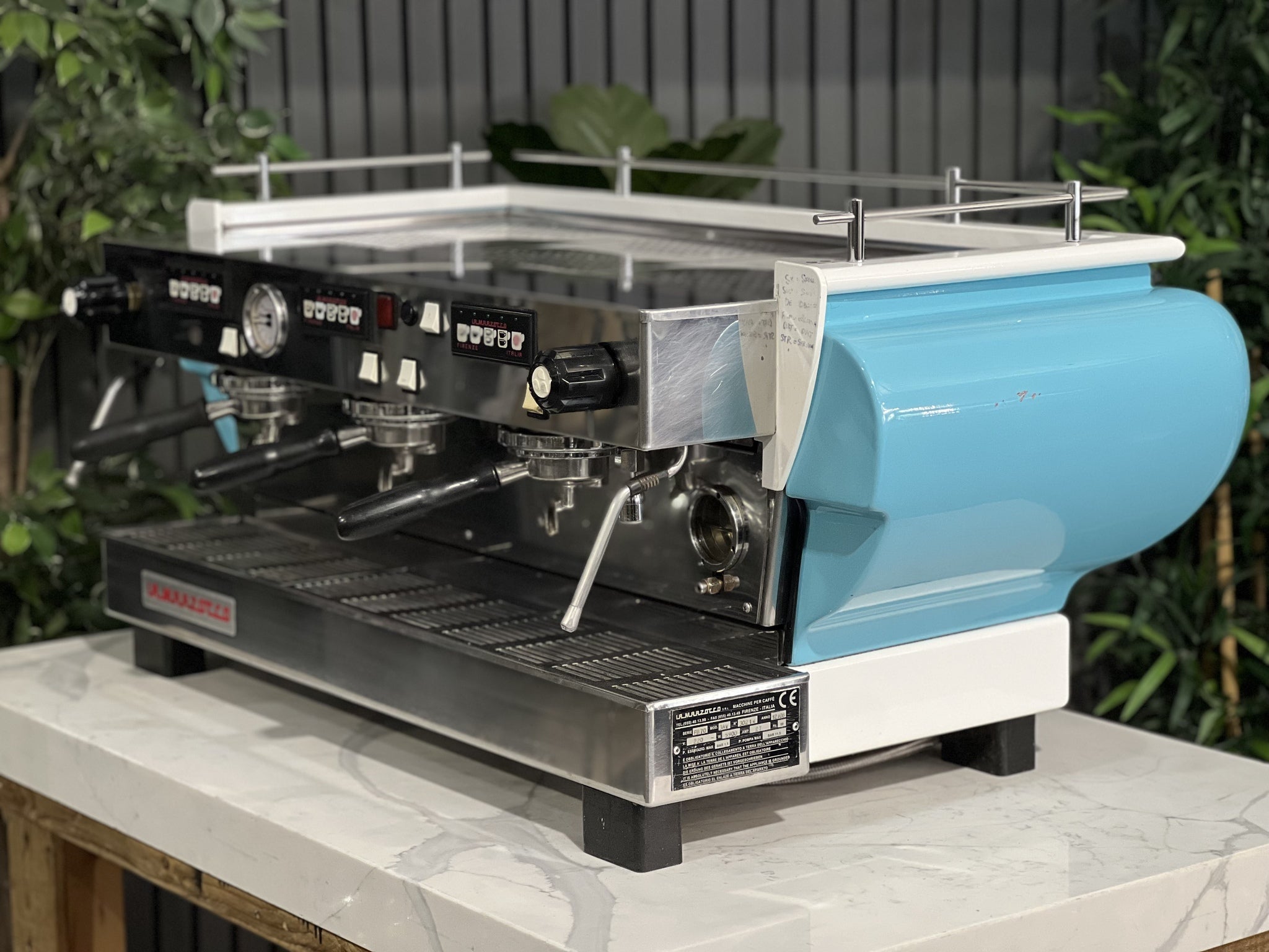 La Marzocco FB70 3 Group Blue & White