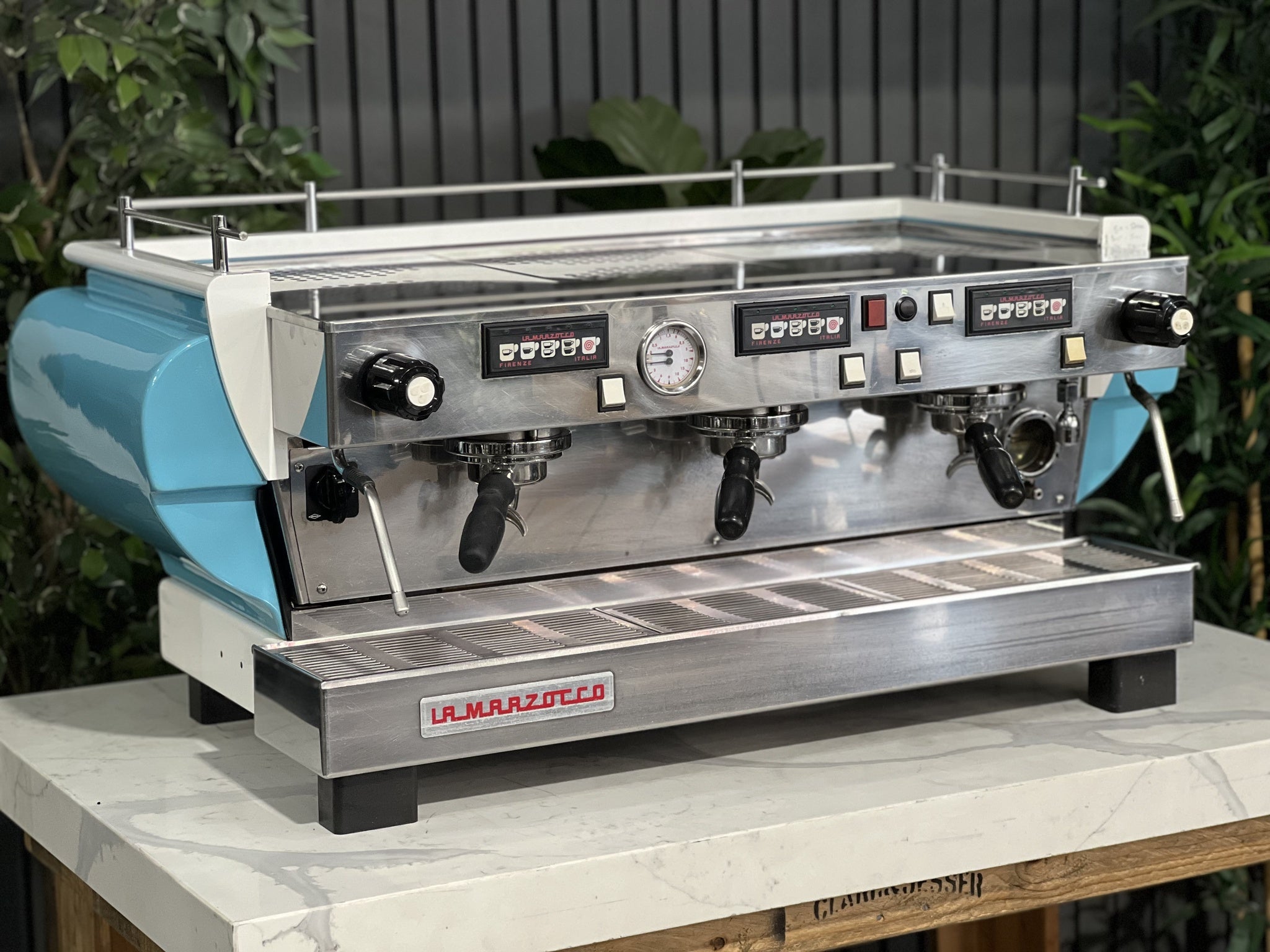 La Marzocco FB70 3 Group Blue & White