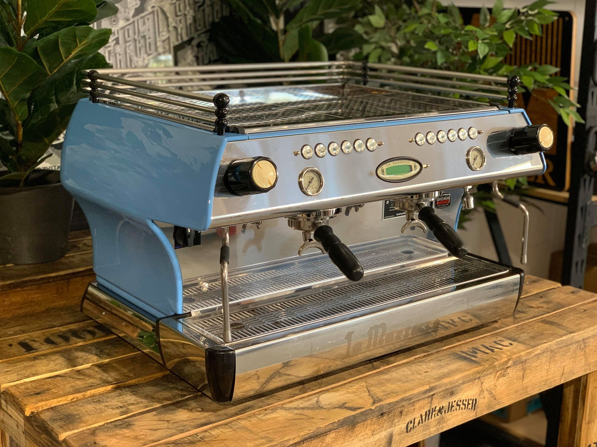 La Marzocco FB80 2 Group Baby Blue Espresso Coffee Machine - Used