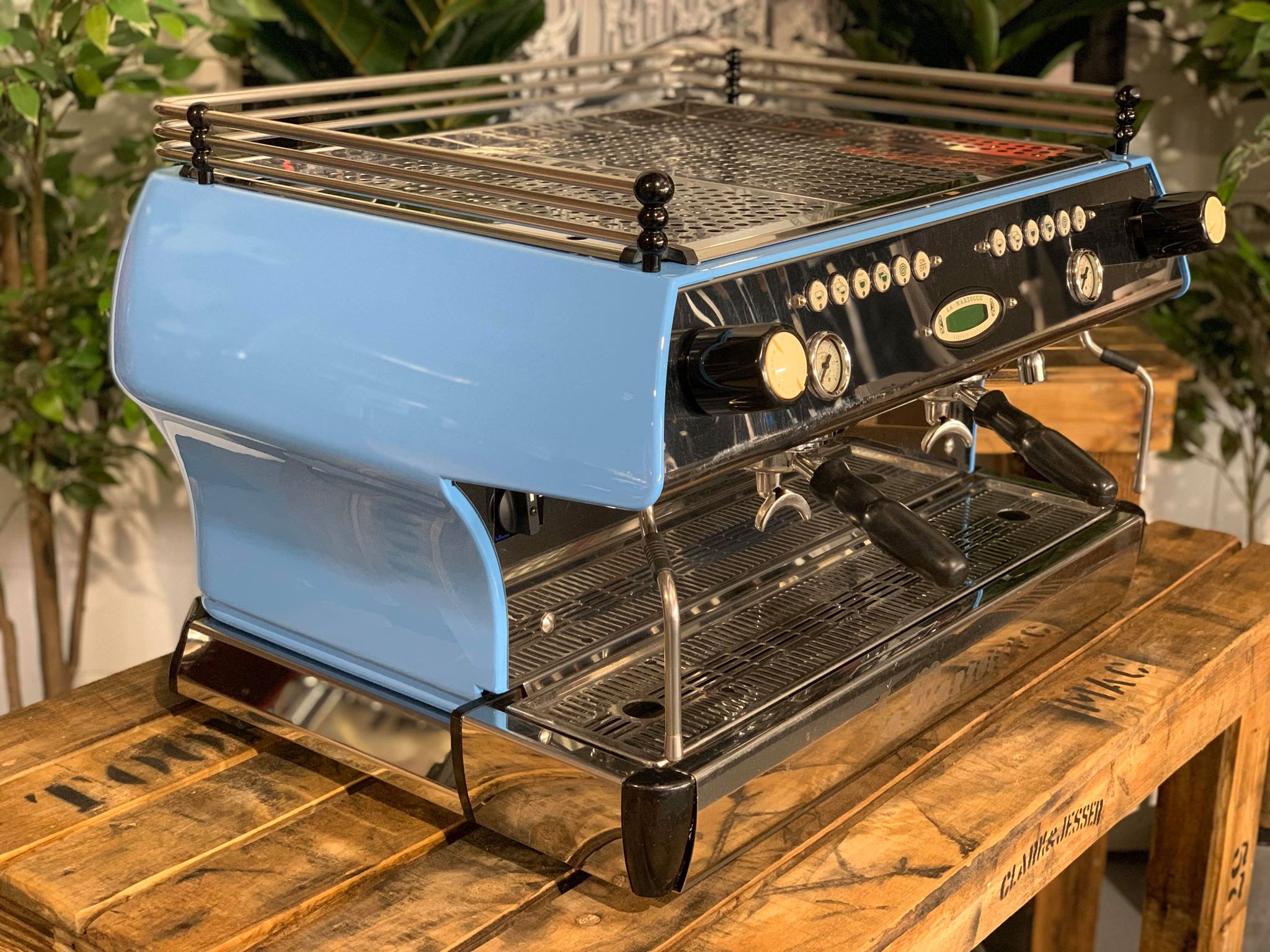La Marzocco FB80 2 Group Baby Blue Espresso Coffee Machine - Used