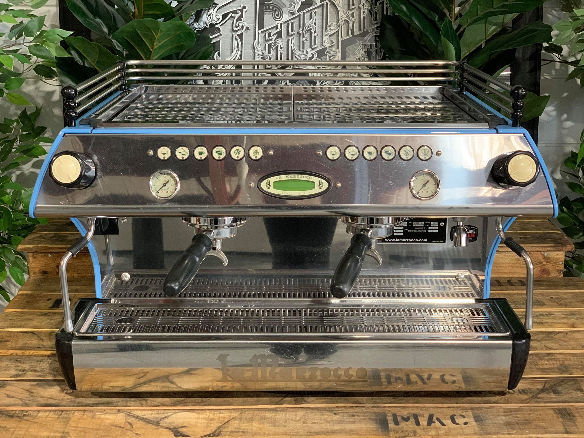 La Marzocco FB80 2 Group Baby Blue Espresso Coffee Machine - Used
