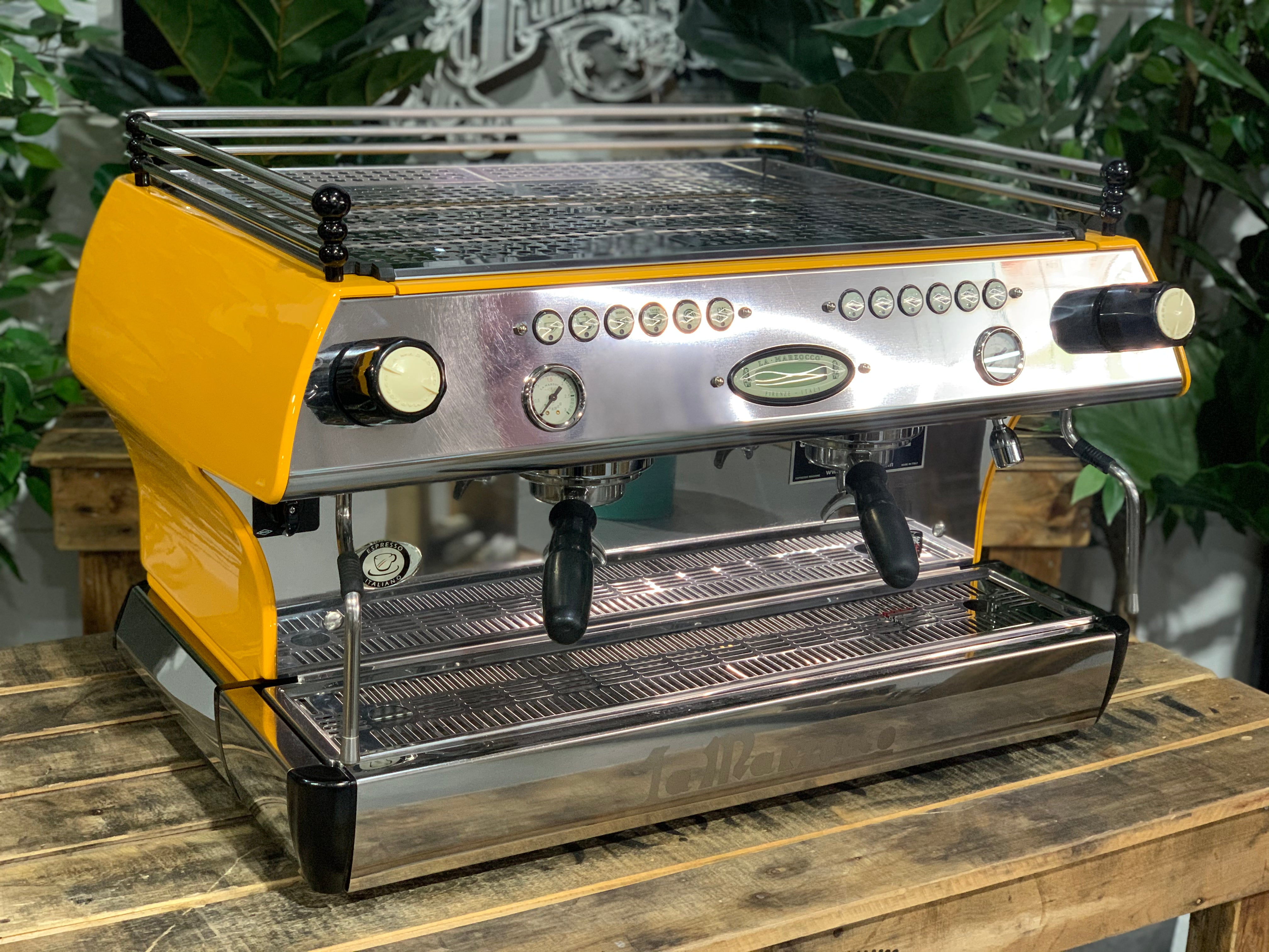 La Marzocco FB80 2 Group Deep Yellow Espresso Coffee Machine - Used