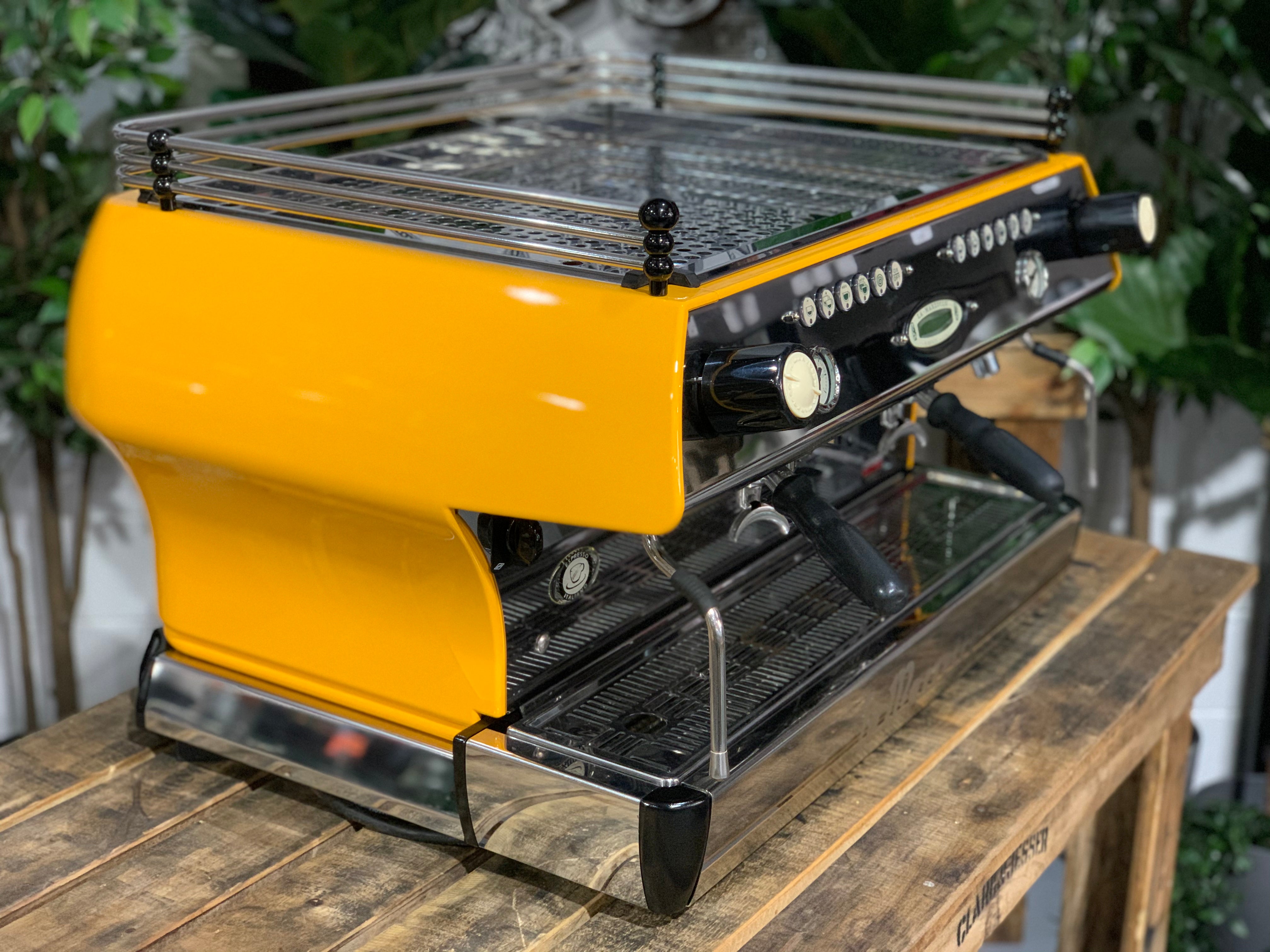 La Marzocco FB80 2 Group Deep Yellow Espresso Coffee Machine - Used
