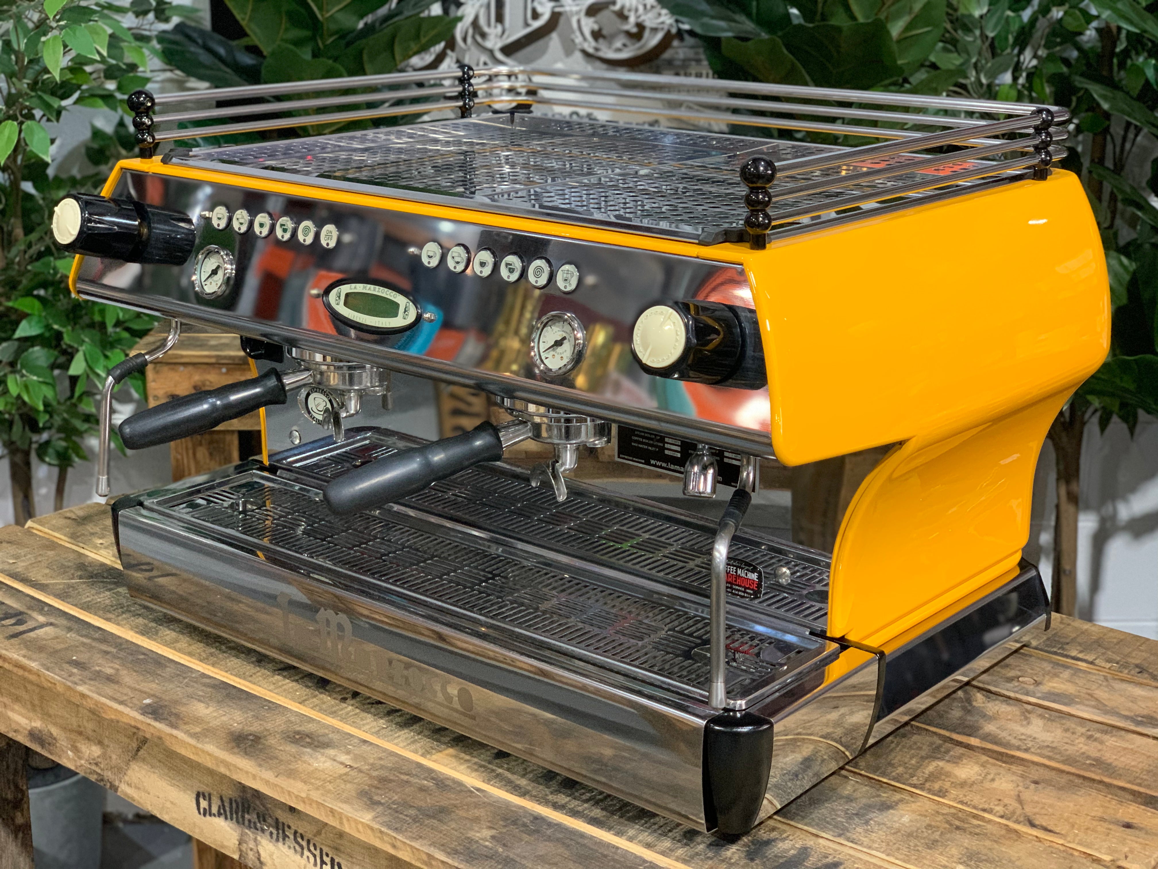 La Marzocco FB80 2 Group Deep Yellow Espresso Coffee Machine - Used