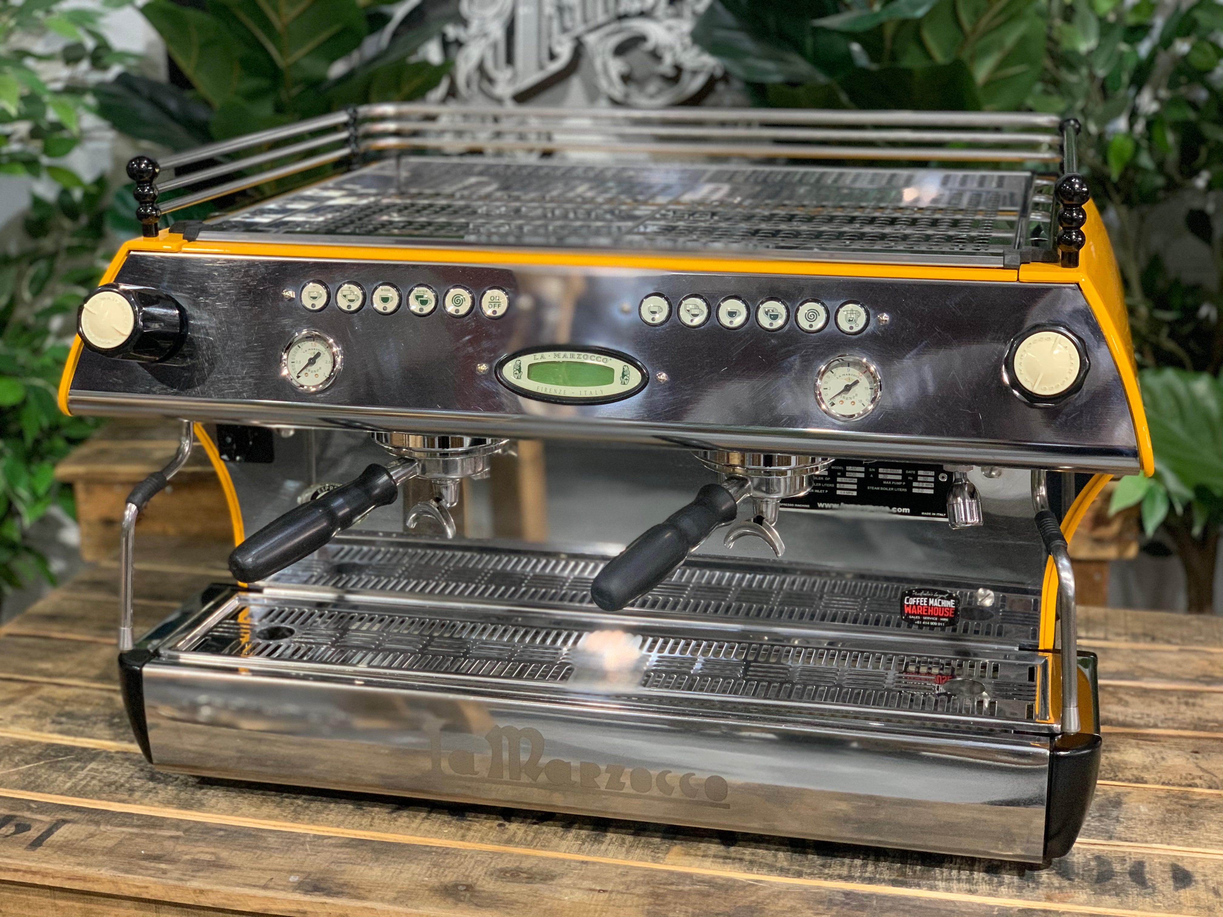 La Marzocco FB80 2 Group Deep Yellow Espresso Coffee Machine - Used