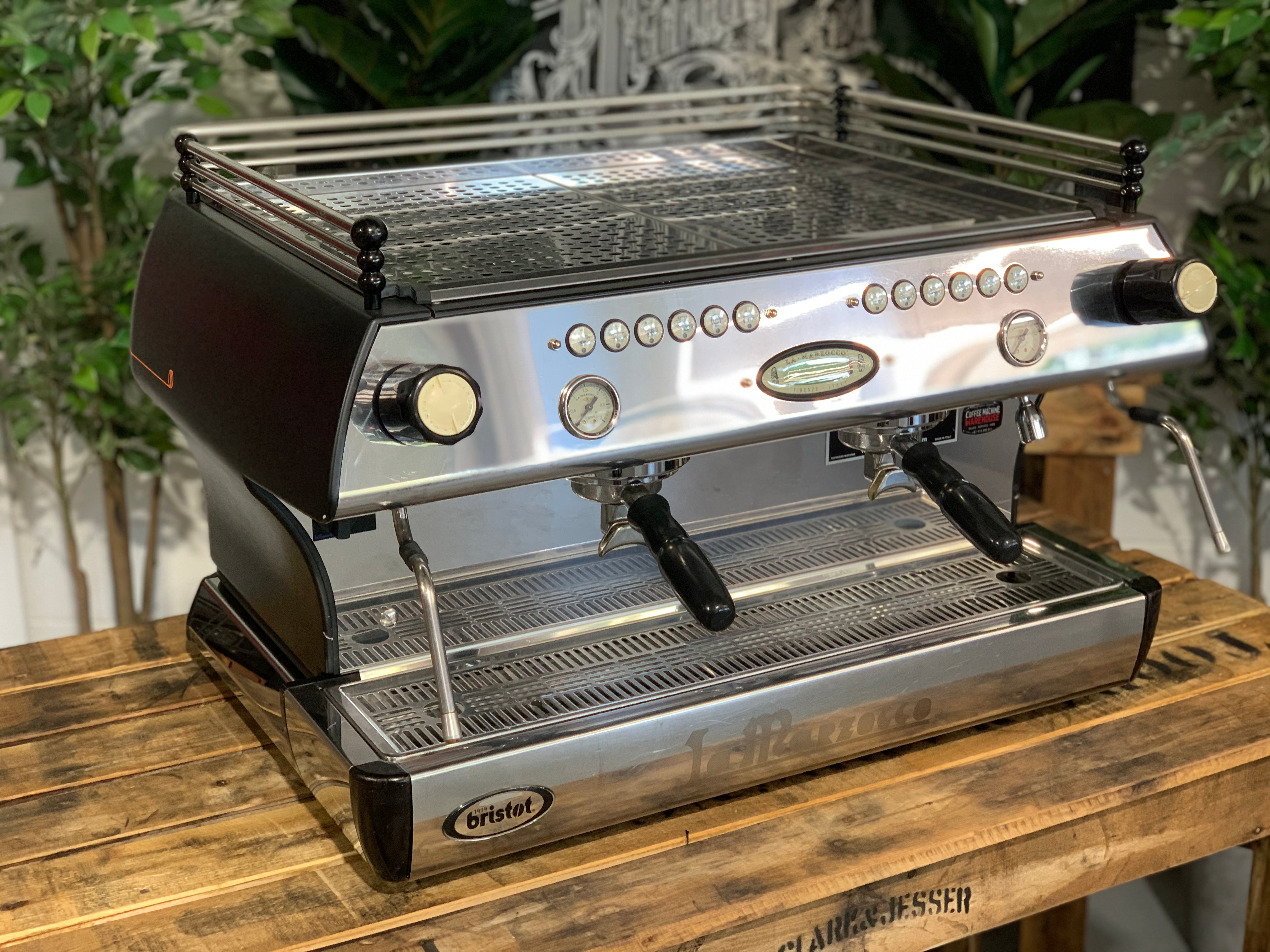 La Marzocco FB80 2 Group Black w/ orange Espresso Coffee Machine - Used