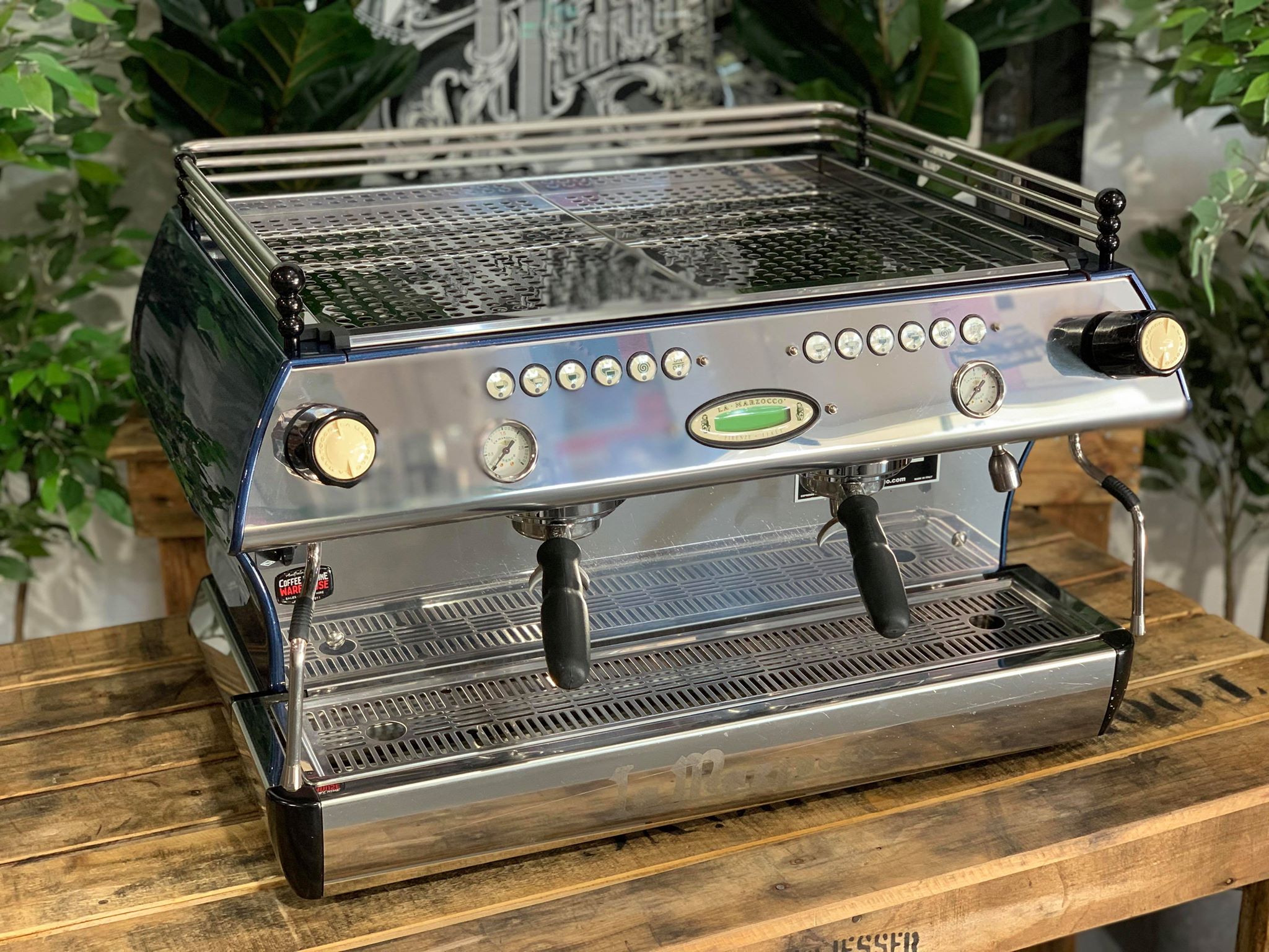 La Marzocco FB80 2 Group Electric Blue Espresso Coffee Machine - Used