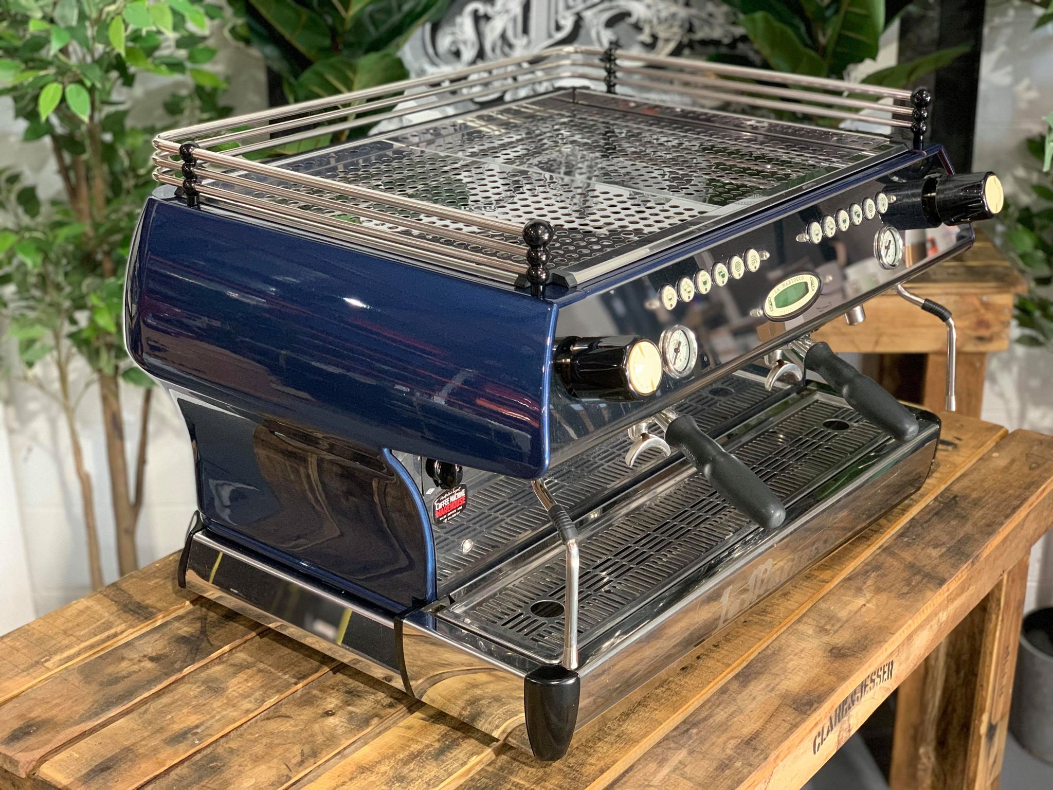 La Marzocco FB80 2 Group Electric Blue Espresso Coffee Machine - Used