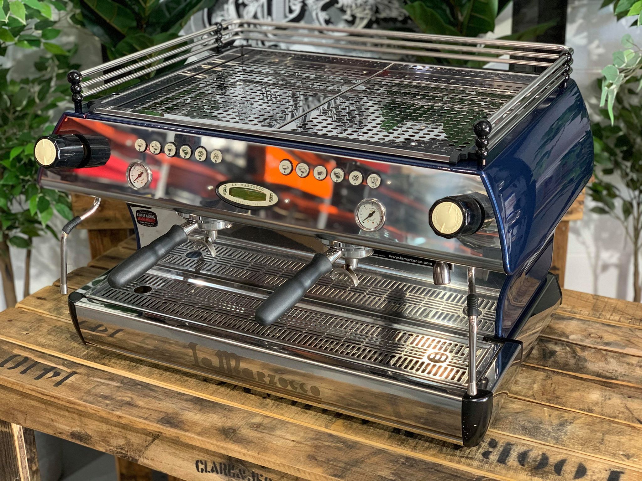 La Marzocco FB80 2 Group Electric Blue Espresso Coffee Machine - Used