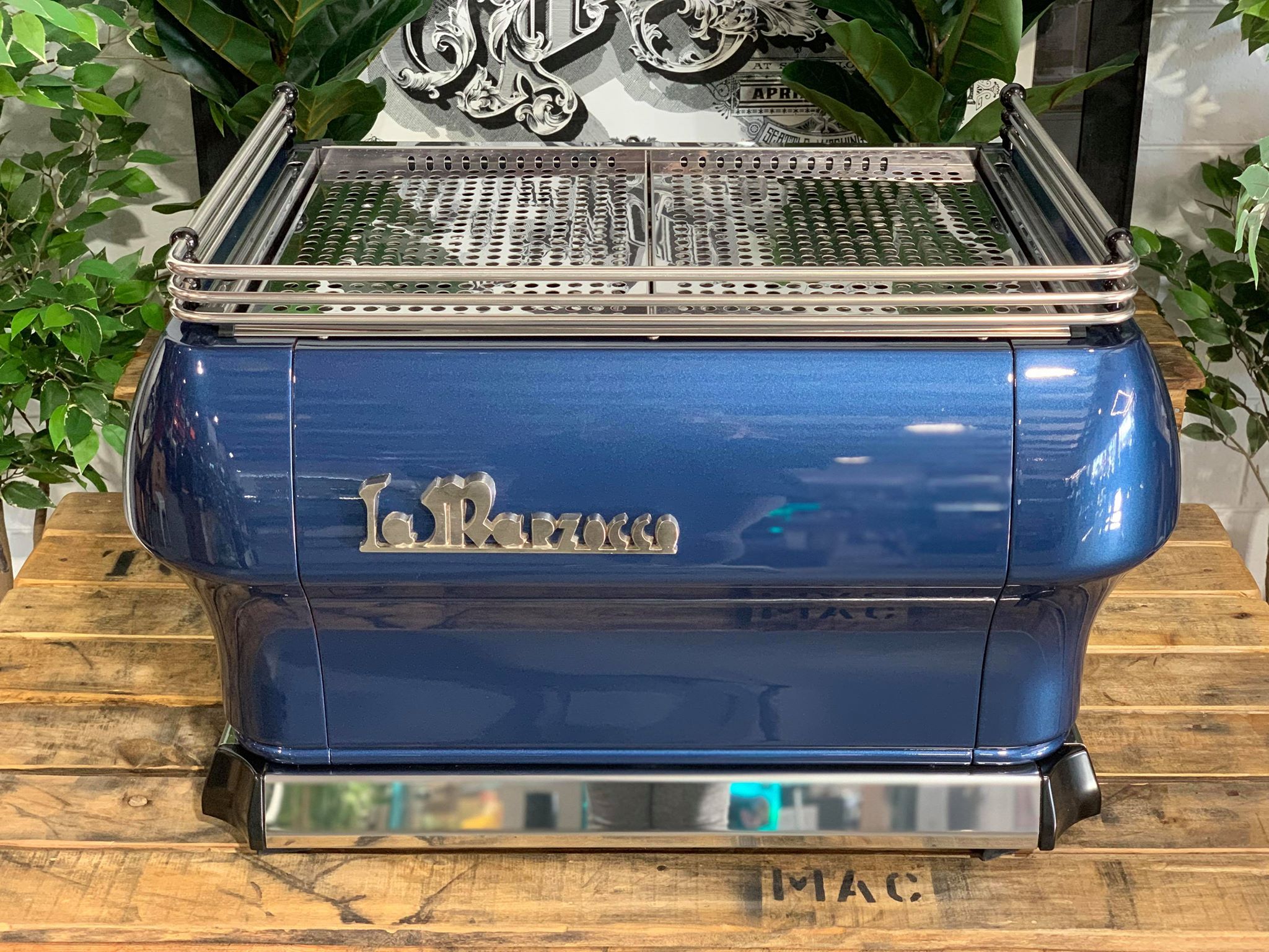 La Marzocco FB80 2 Group Electric Blue Espresso Coffee Machine - Used