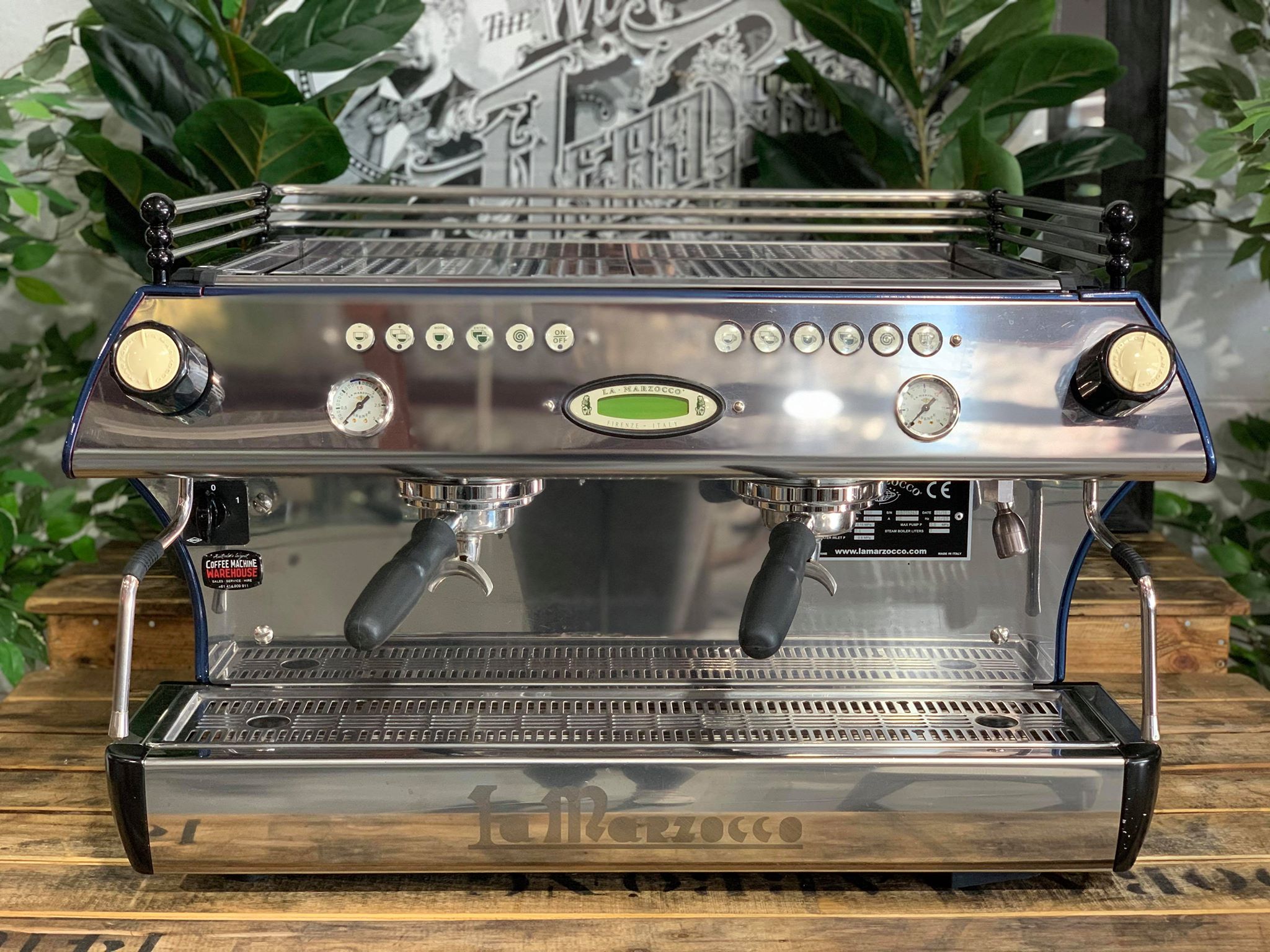 La Marzocco FB80 2 Group Electric Blue Espresso Coffee Machine - Used