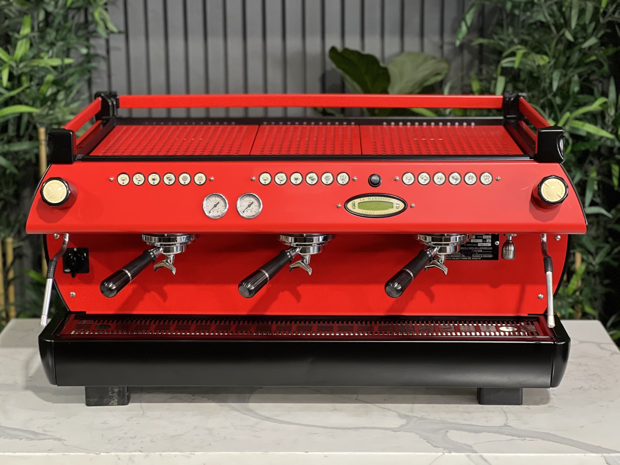 La Marzocco GB5 3 Group Red & Black