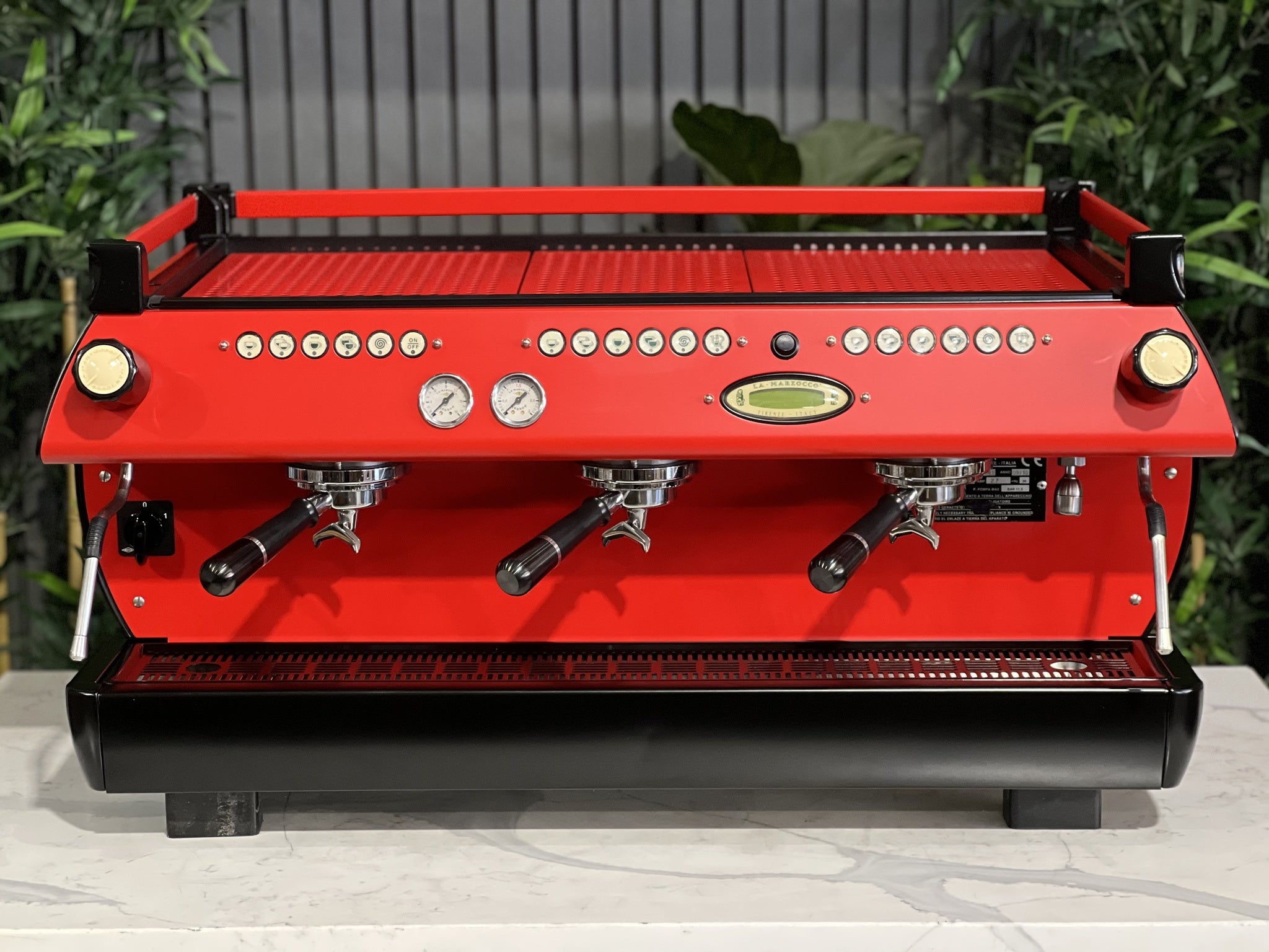 La Marzocco GB5 3 Group Red & Black