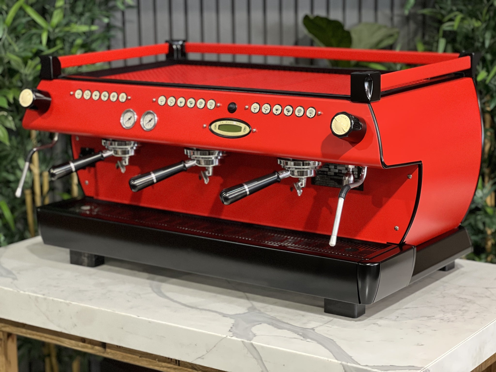 La Marzocco GB5 3 Group Red & Black