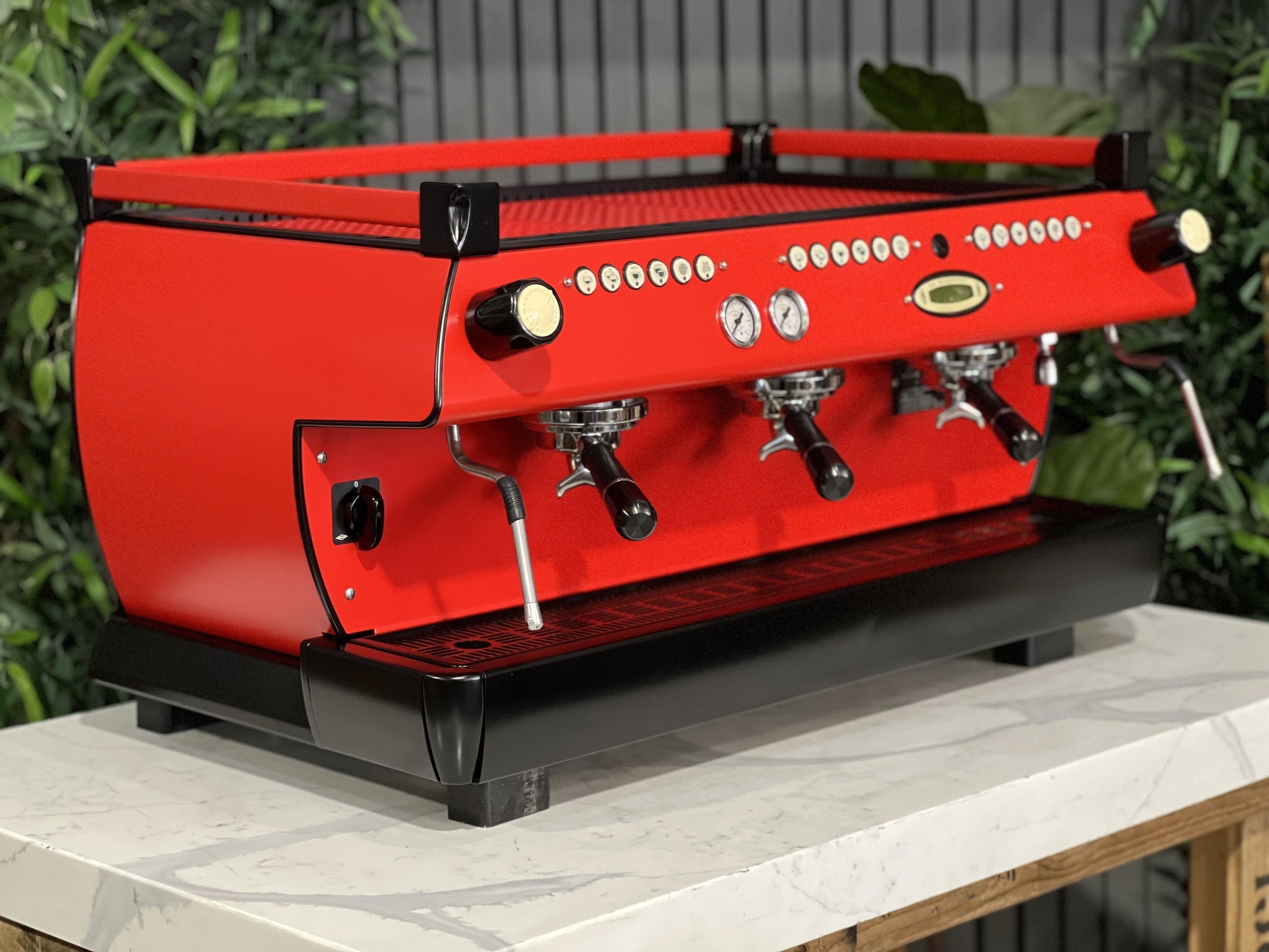 La Marzocco GB5 3 Group Red & Black