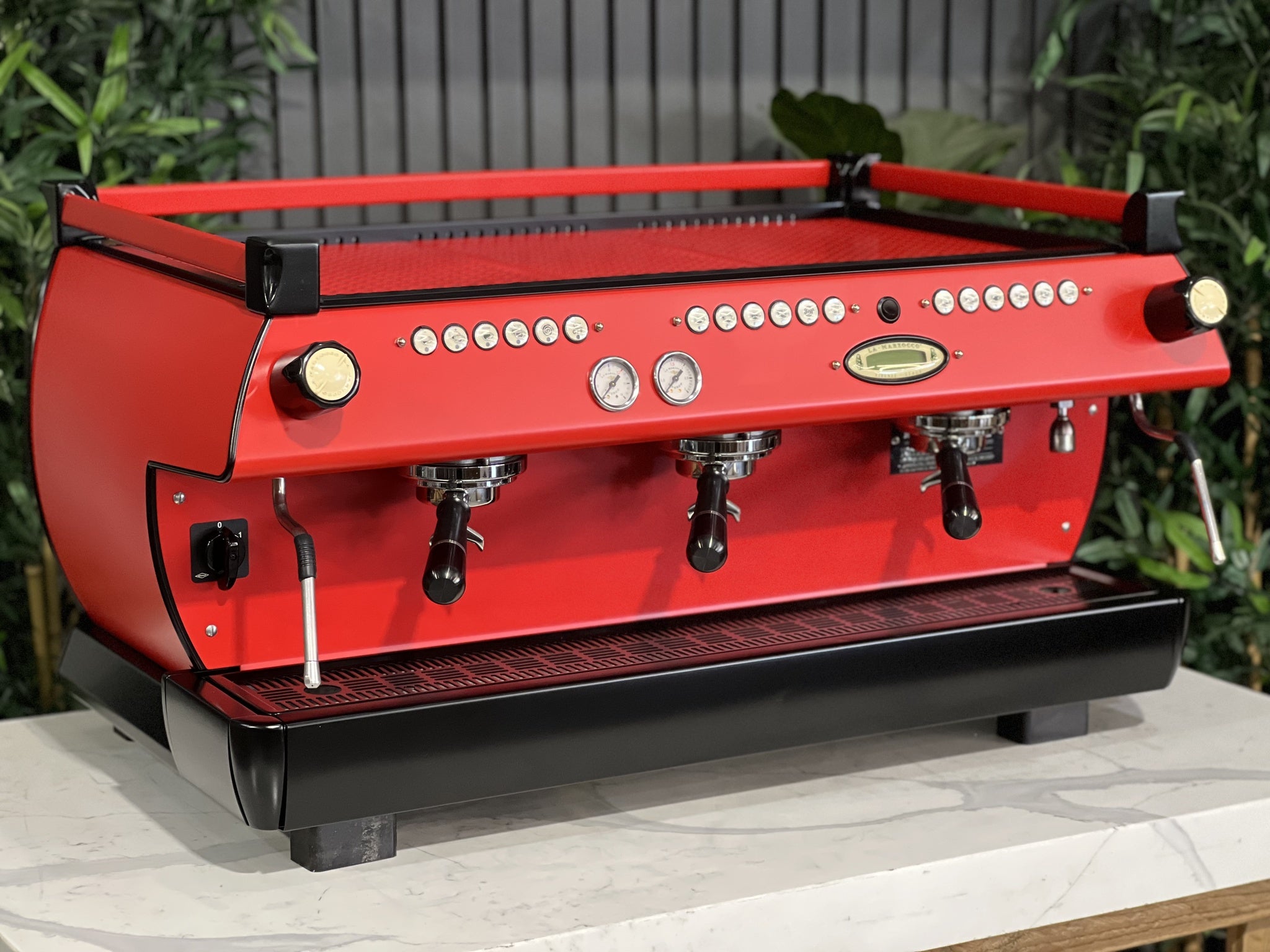 La Marzocco GB5 3 Group Red & Black