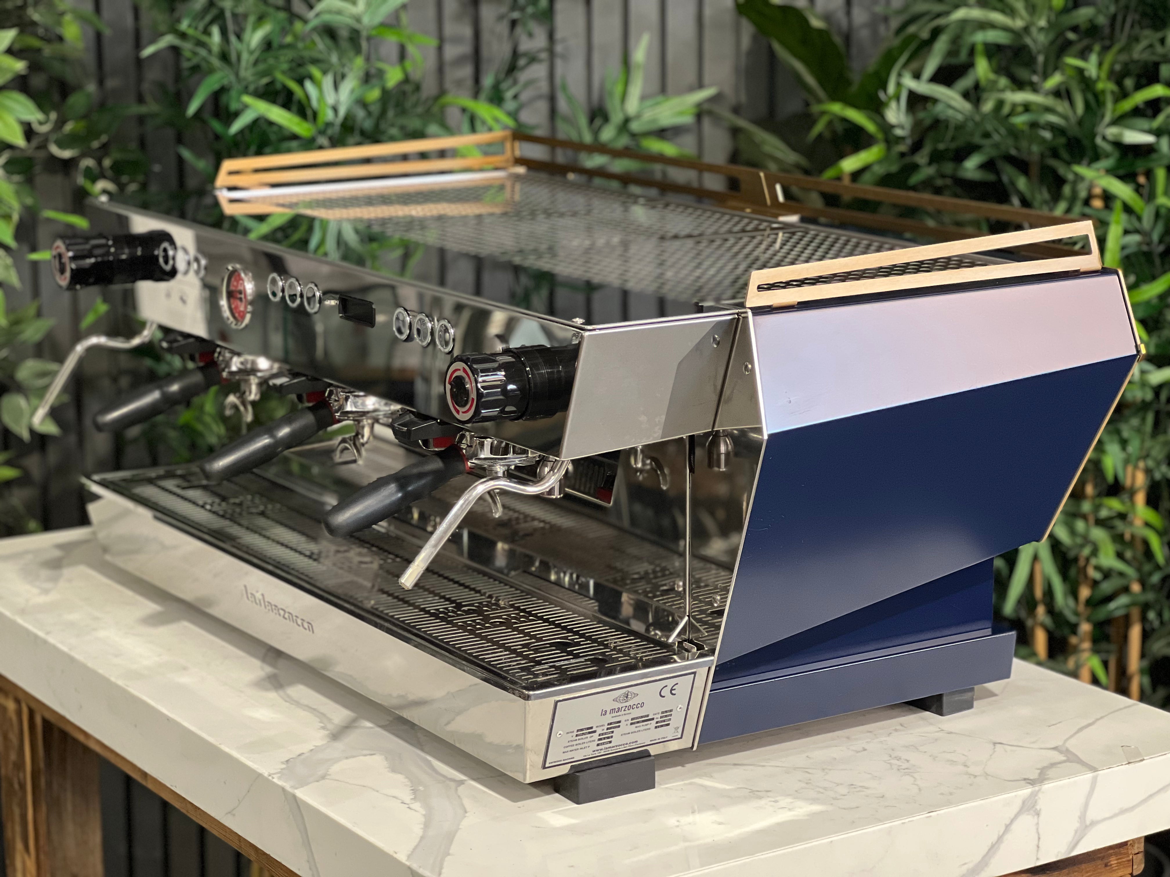 La Marzocco KB90 3 Group Coffee Machine Blue & Gold