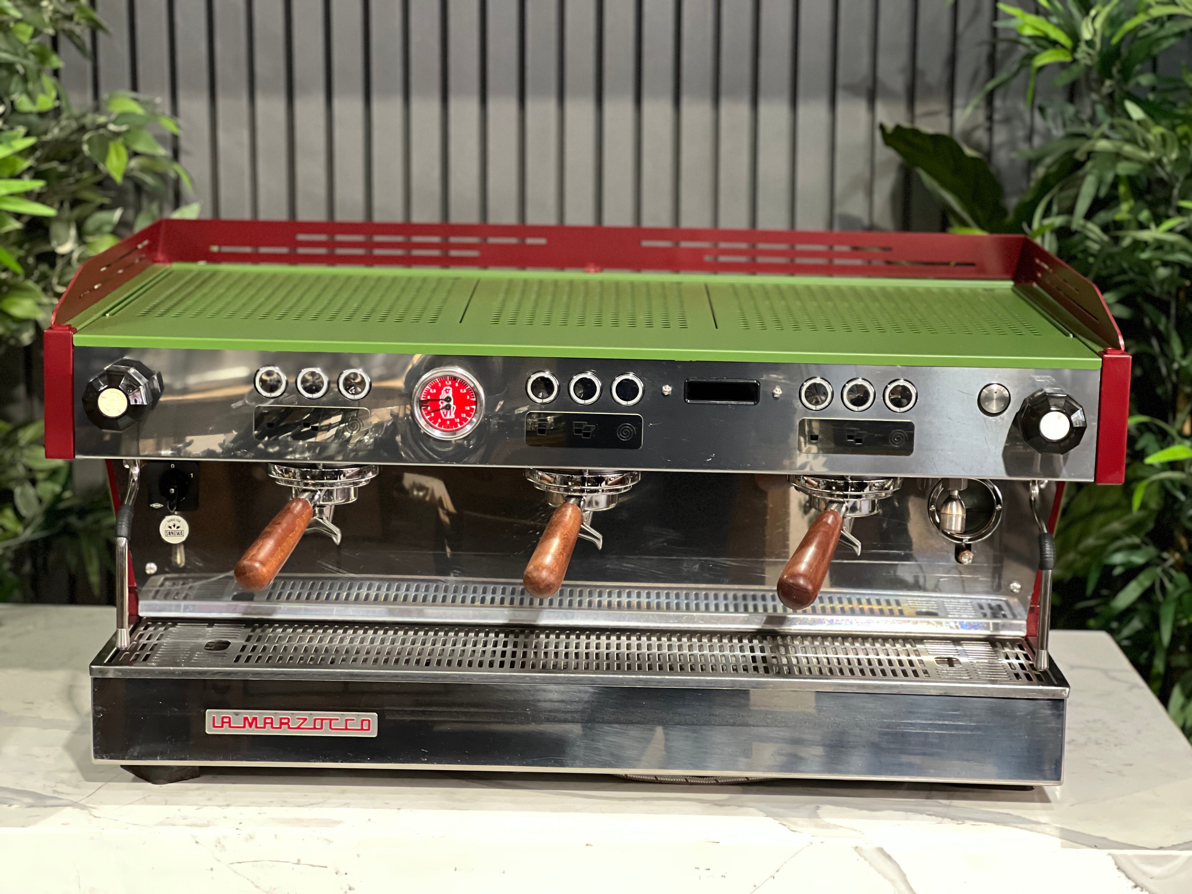 La Marzocco Linea PB 3 Group Coffee Machine Green & Red - New